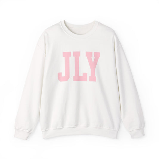 JLY Pink Lettering Crewneck Sweatshirt