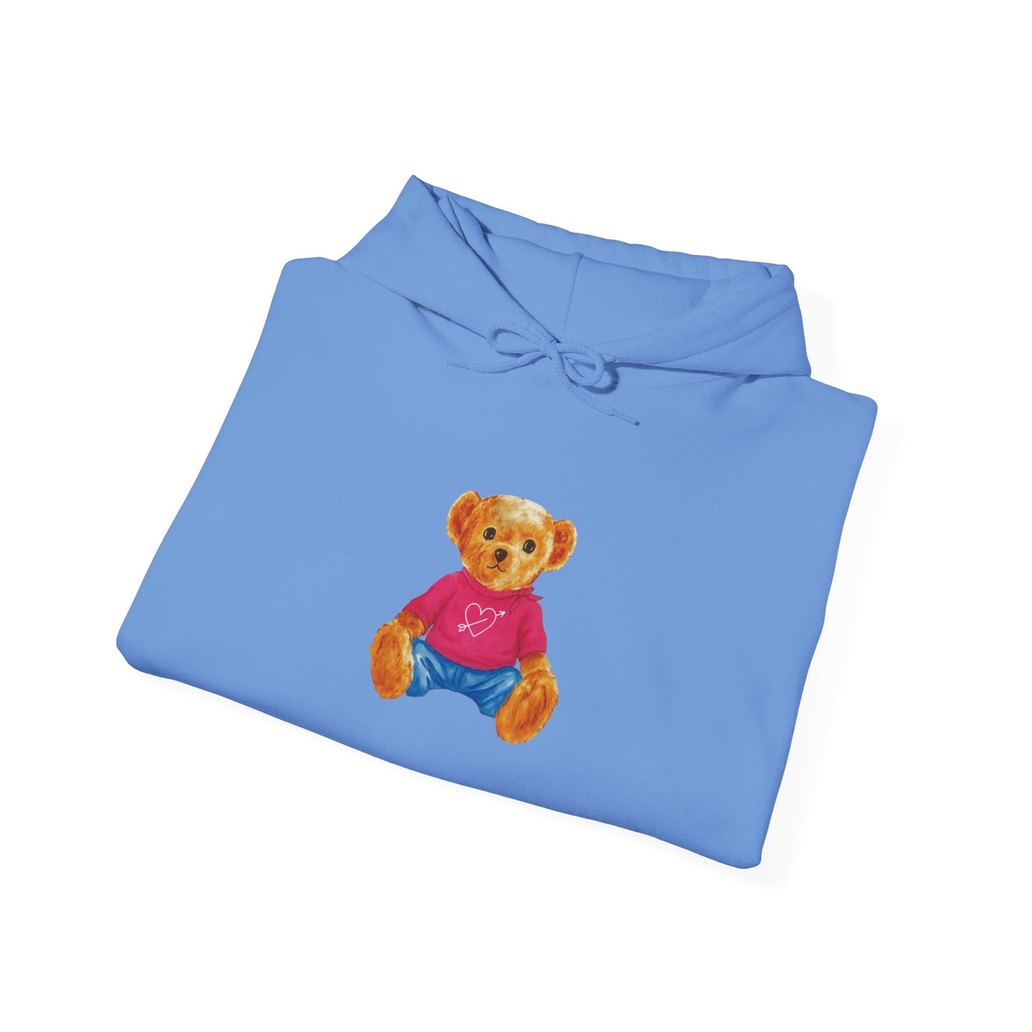 Teddy Bear Graphic Hoodie - Cute Retro Plush Bear Shirt