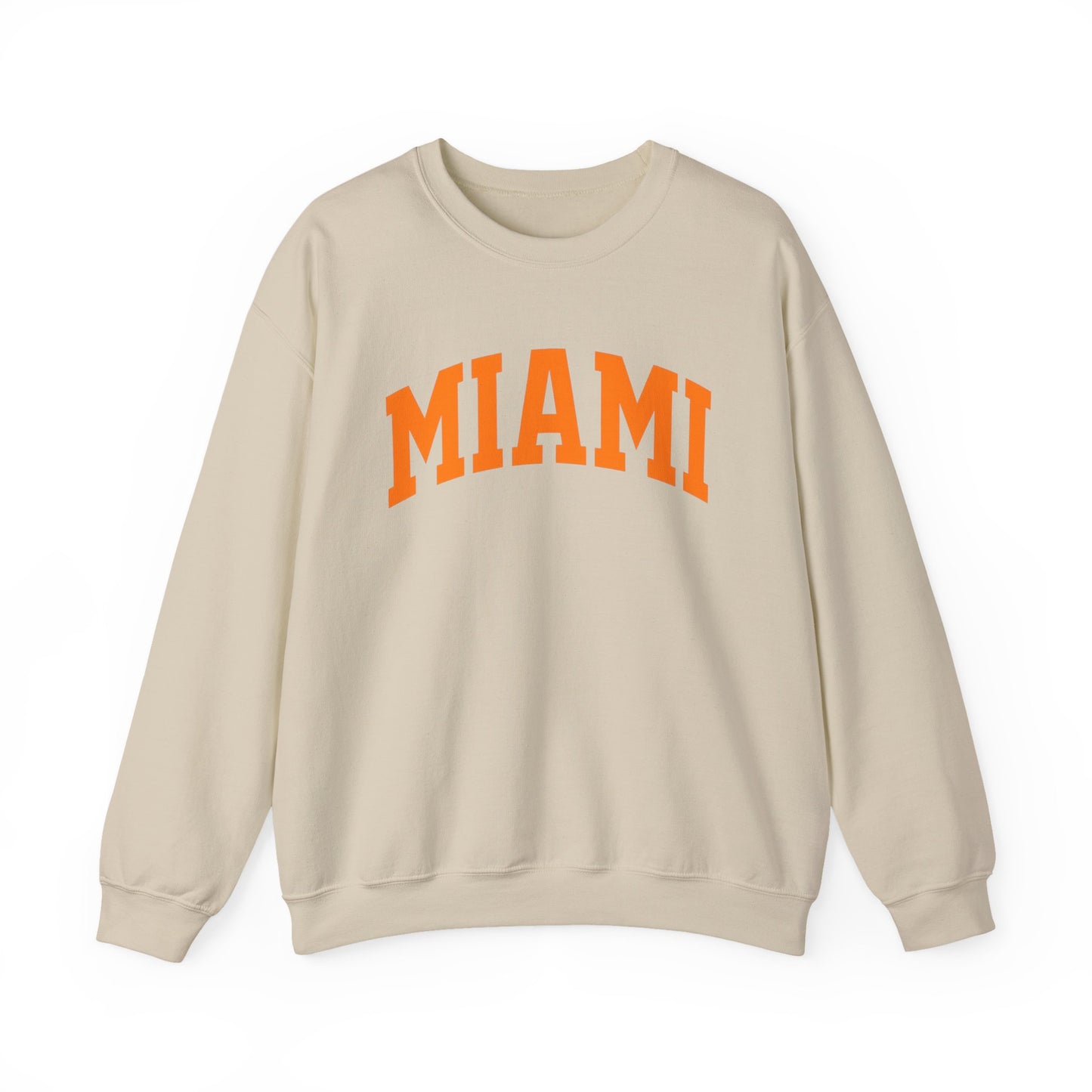 Miami Crewneck Sweatshirt — Classic Orange Collegiate Pullover