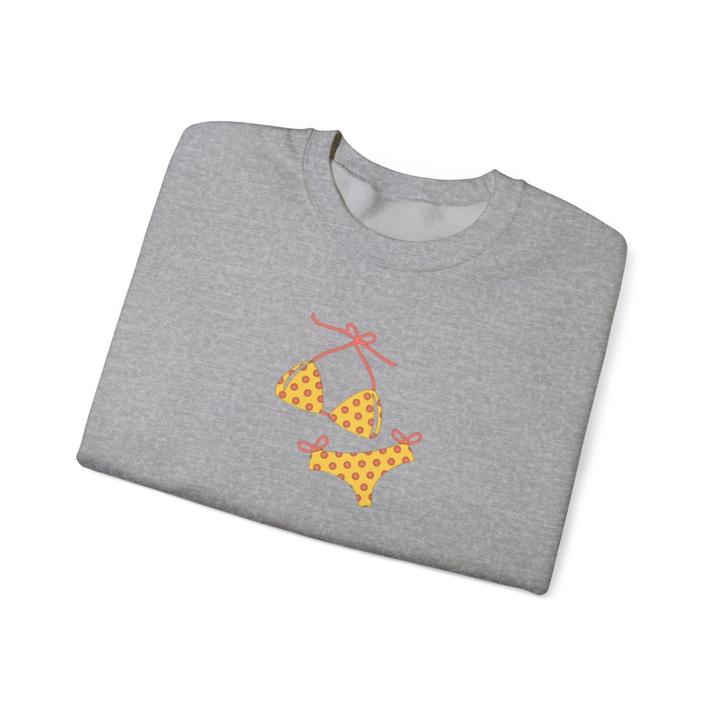 Yellow Polka Dot Bikini Crew neck — Cute Summer Beach Tee