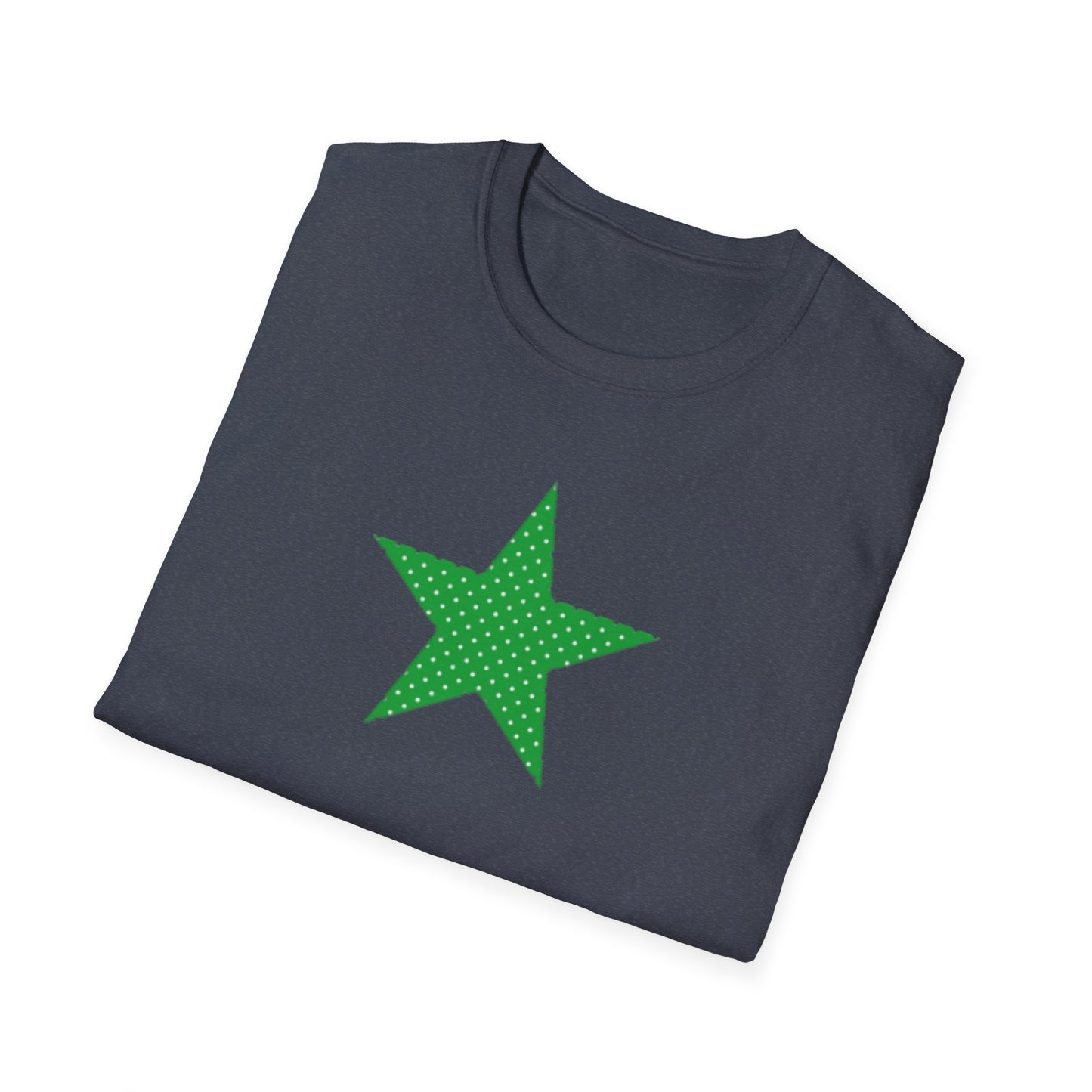 Green Star T-Shirt — Minimal Graphic Tee for Casual Wear & Holiday Flair