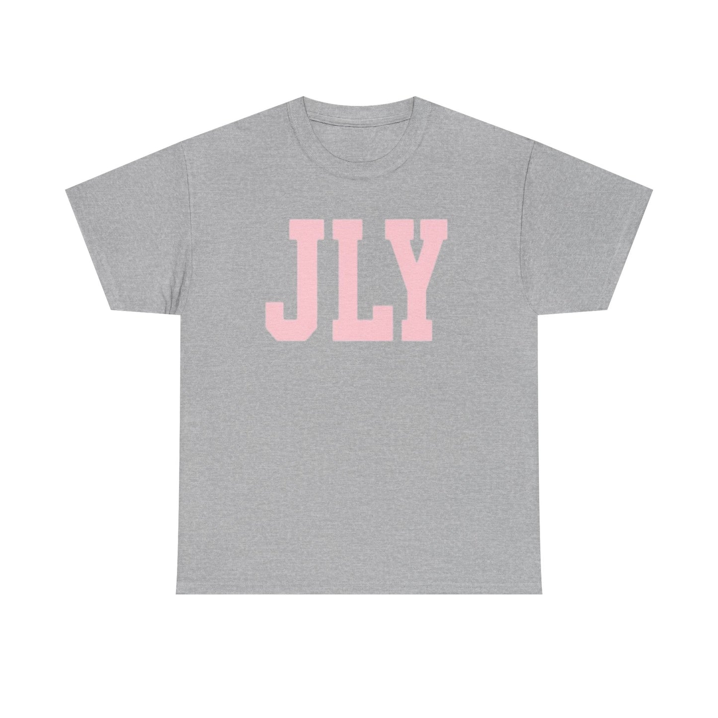 July Pink Block Letter Tee