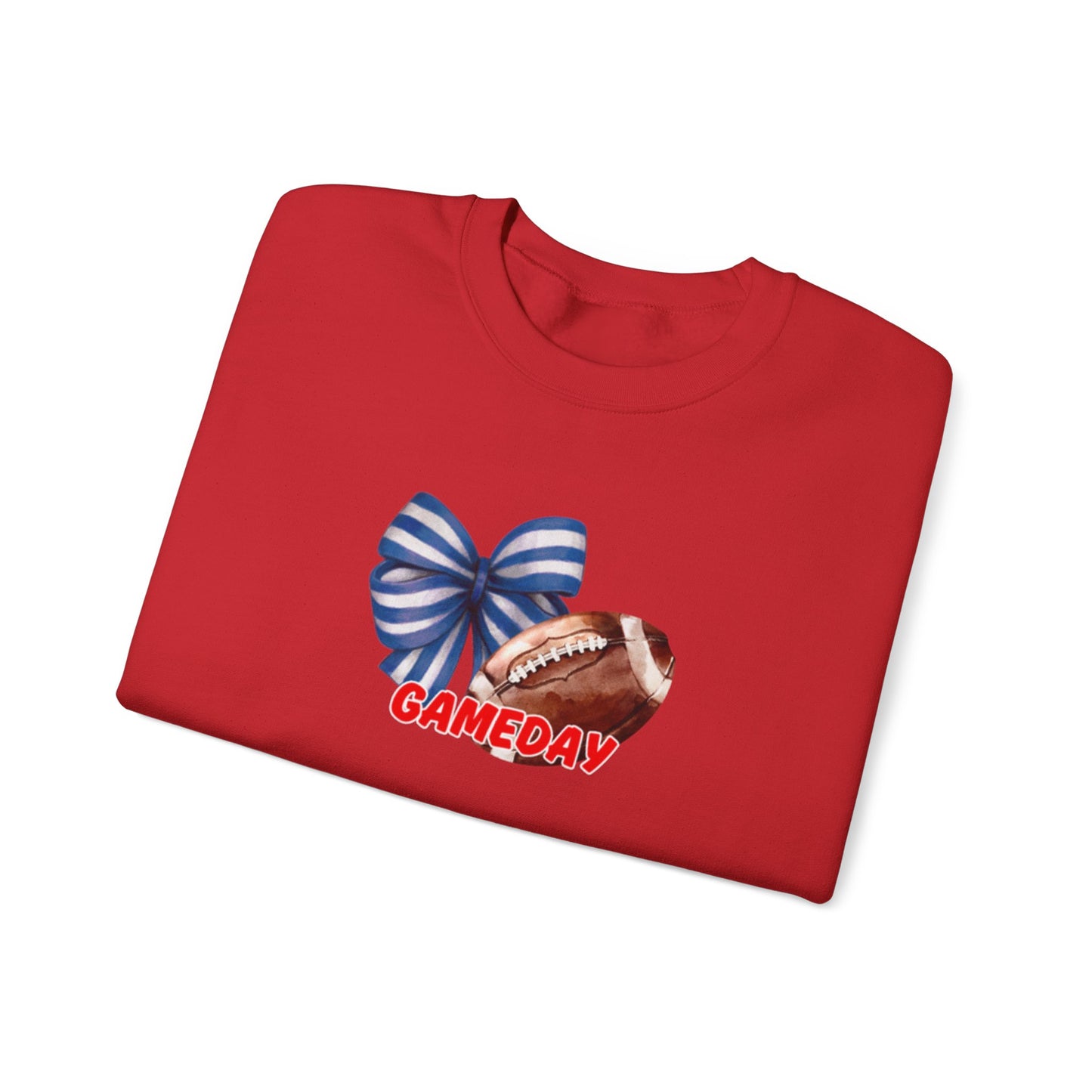 Gameday Football Bow Crewneck Sweatshirt