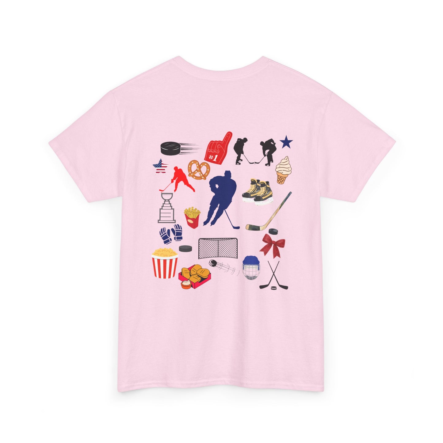Hockey Icons Tee — Vintage Hockey Sticker Collage T‑Shirt