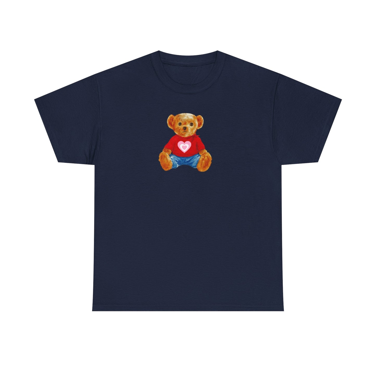 Teddy Bear Tee — Cute Heart Graphic
