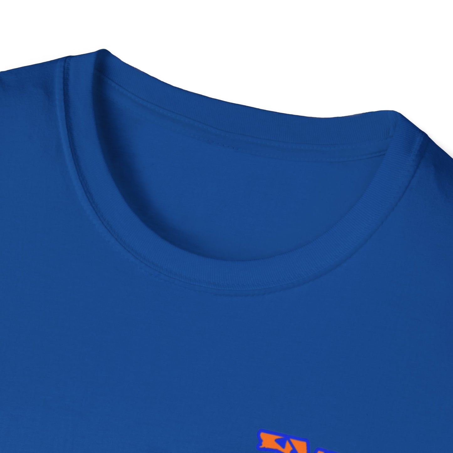 Florida State Outline T-Shirt — Orange & Blue 'Florida' Graphic Tee