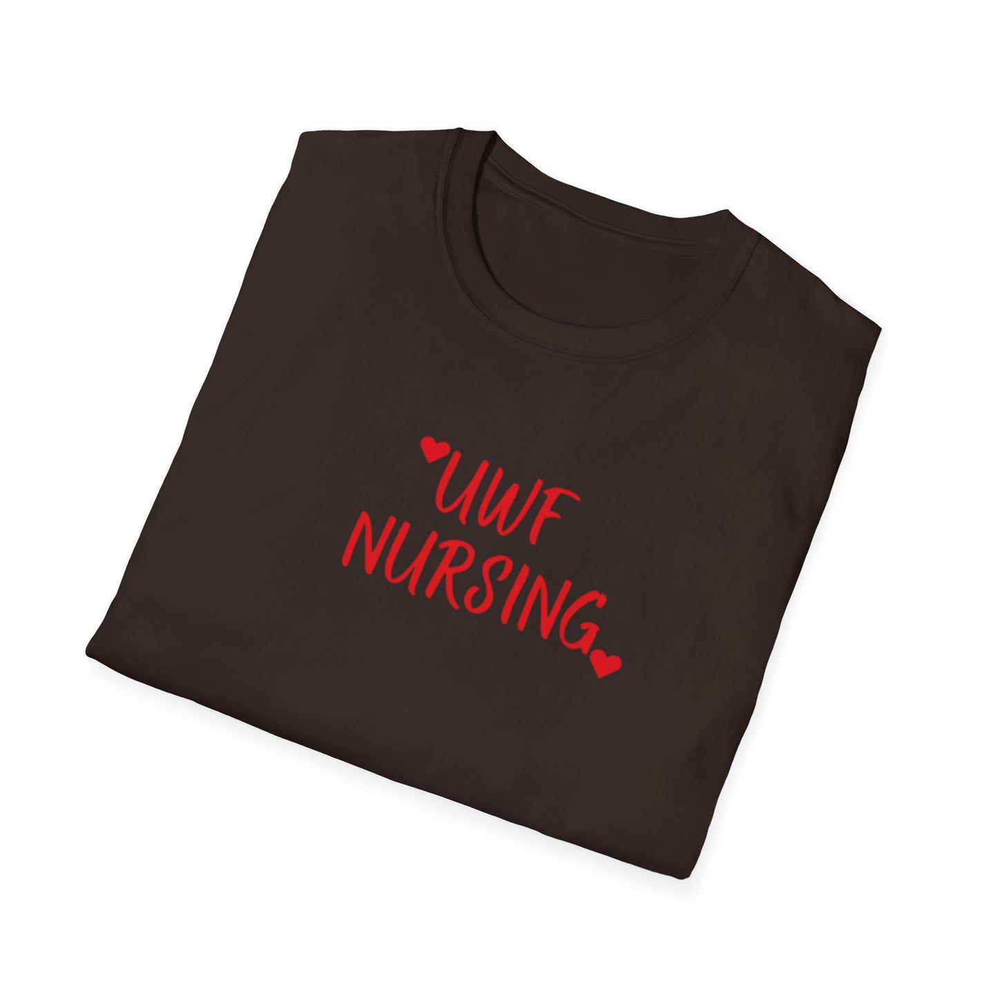 UWF Nursing T-Shirt — Cute Red Heart Nursing Tee for University of West Florida Students & Nurses