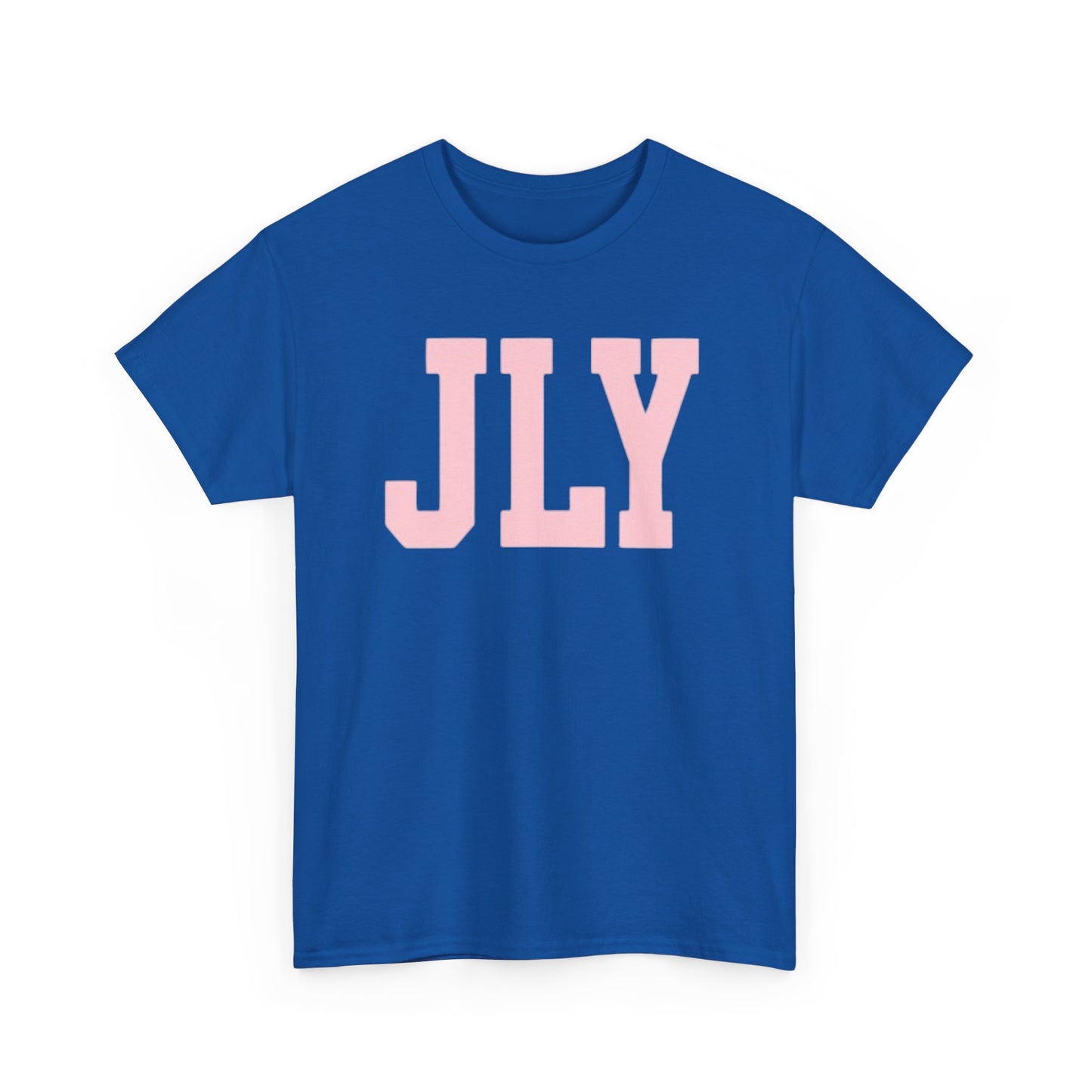 July Pink Block Letter Tee