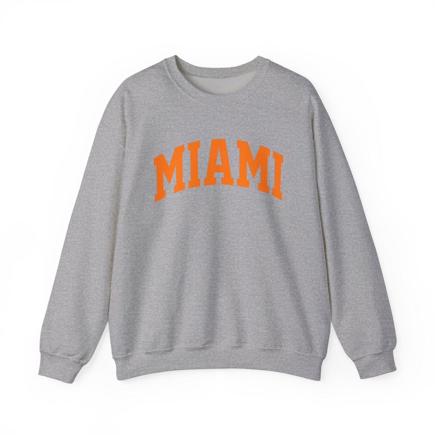Miami Crewneck Sweatshirt — Classic Orange Collegiate Pullover