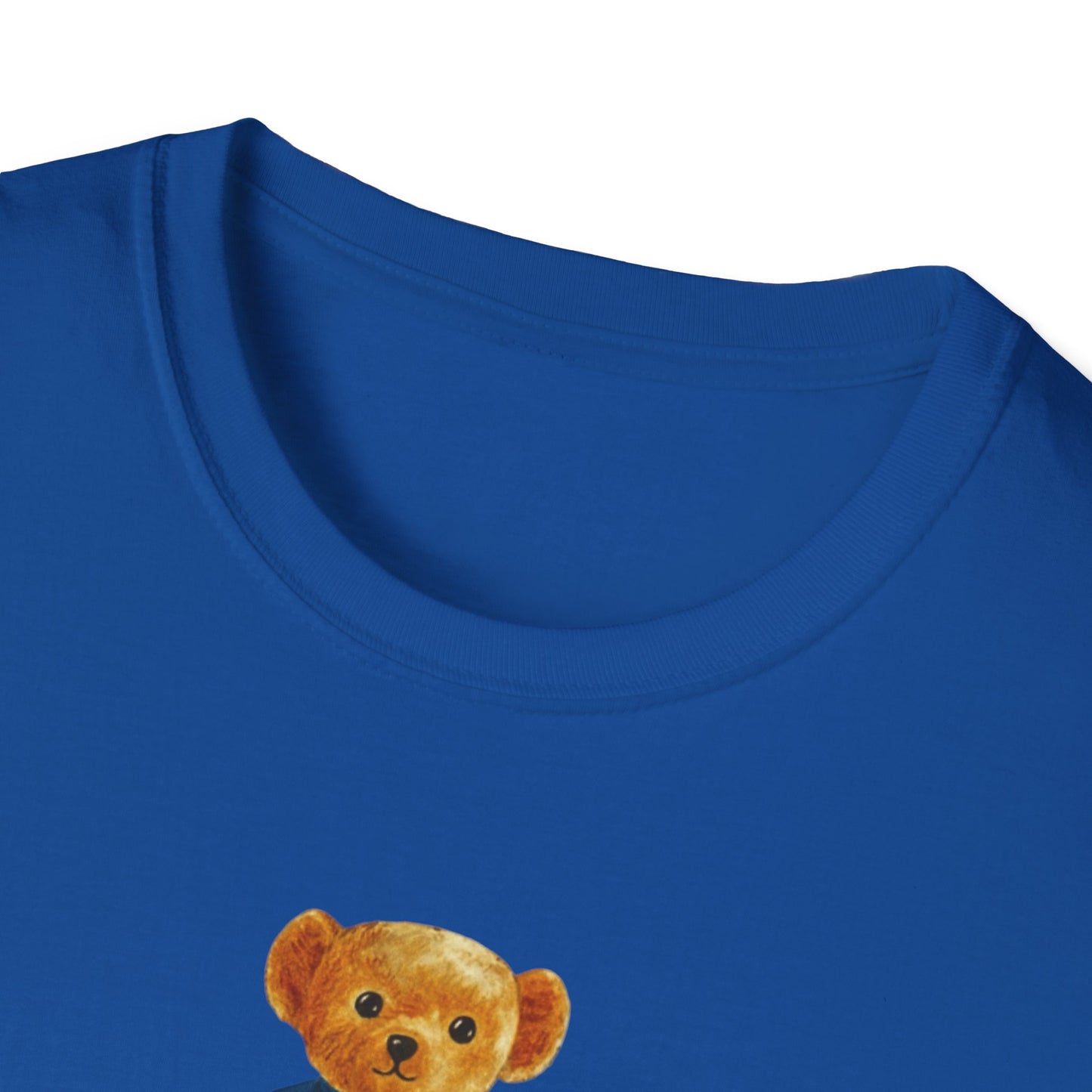 Teddy Bear Graphic T-Shirt — Cute Bear Wearing 'UWF NURSING' Sweater