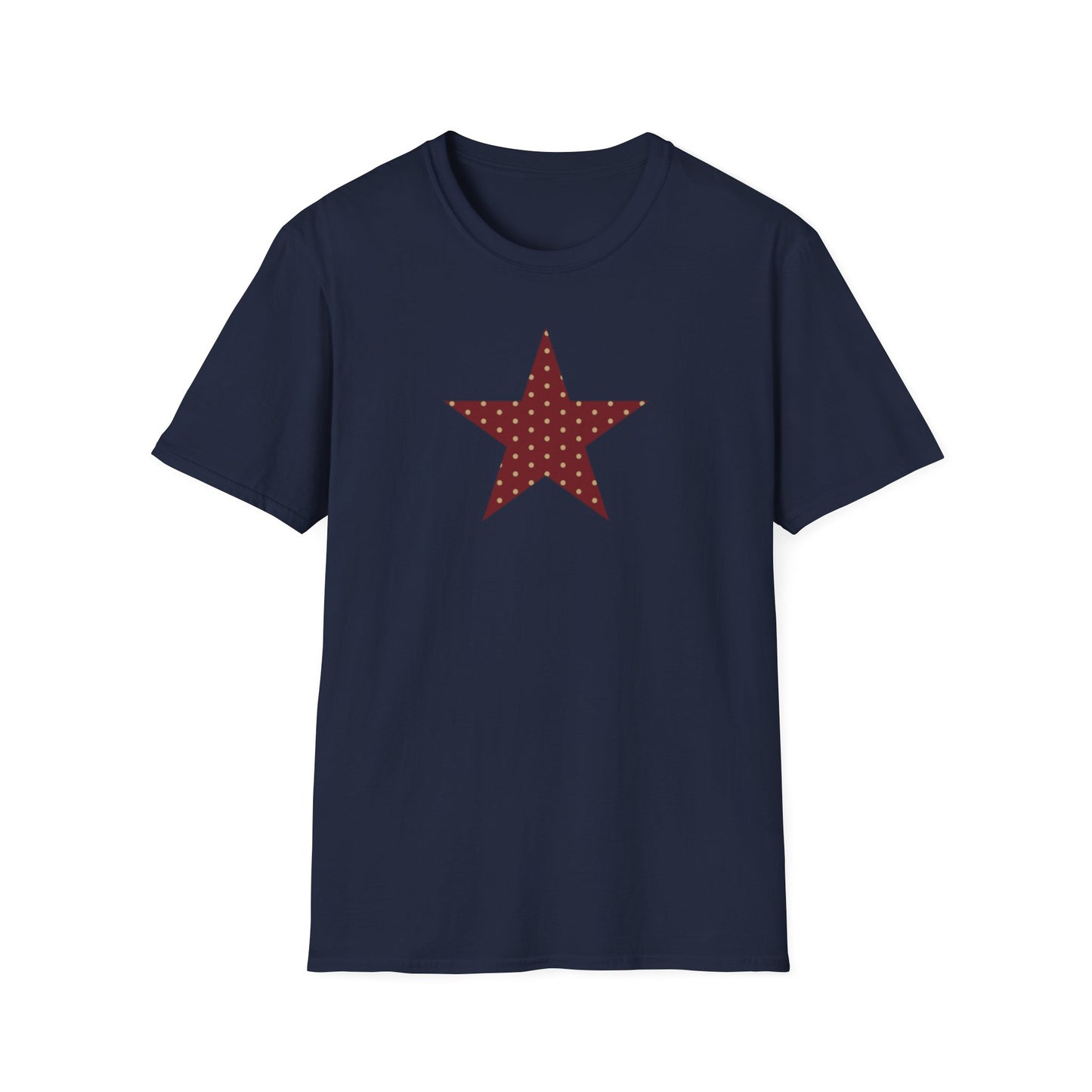 Garnet and Gold Polka Dot Star T-Shirt