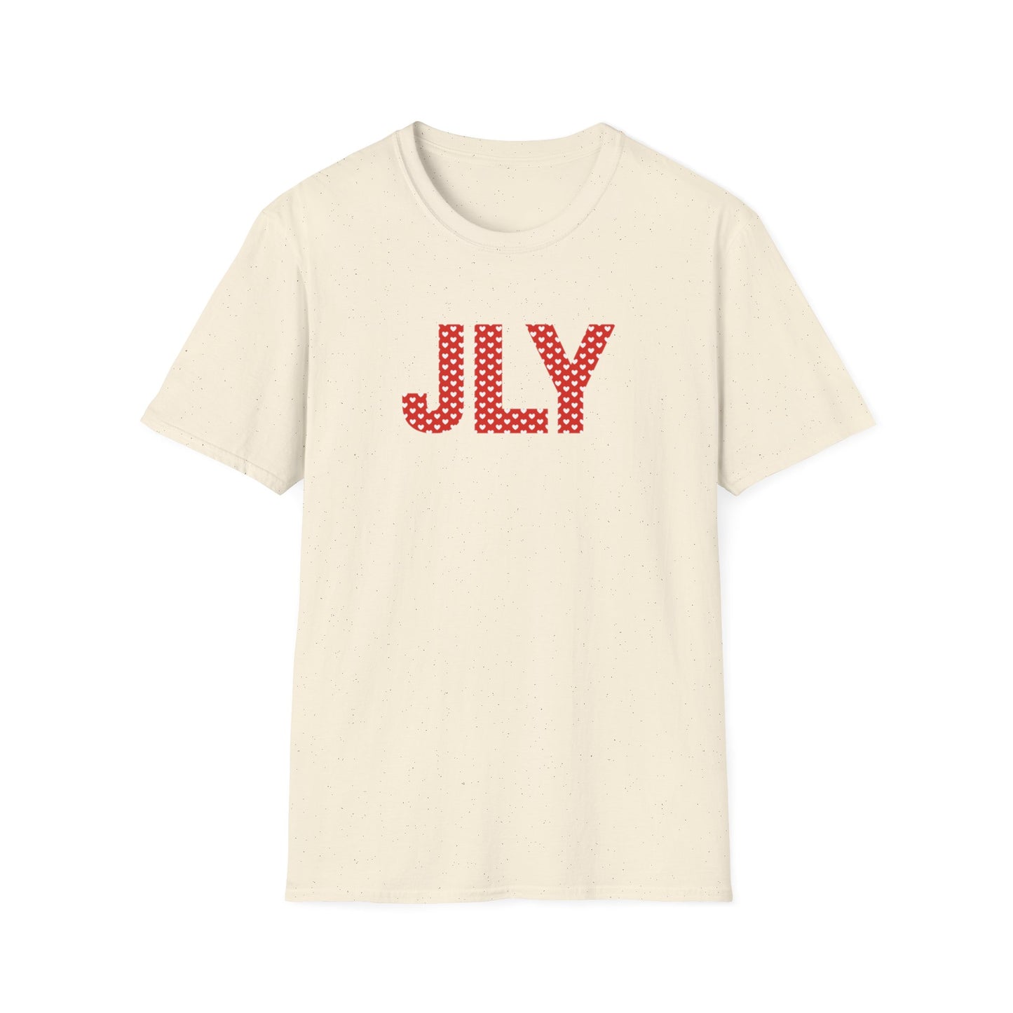 JLY Polka Dot Tee — Red Monogram Graphic T-Shirt