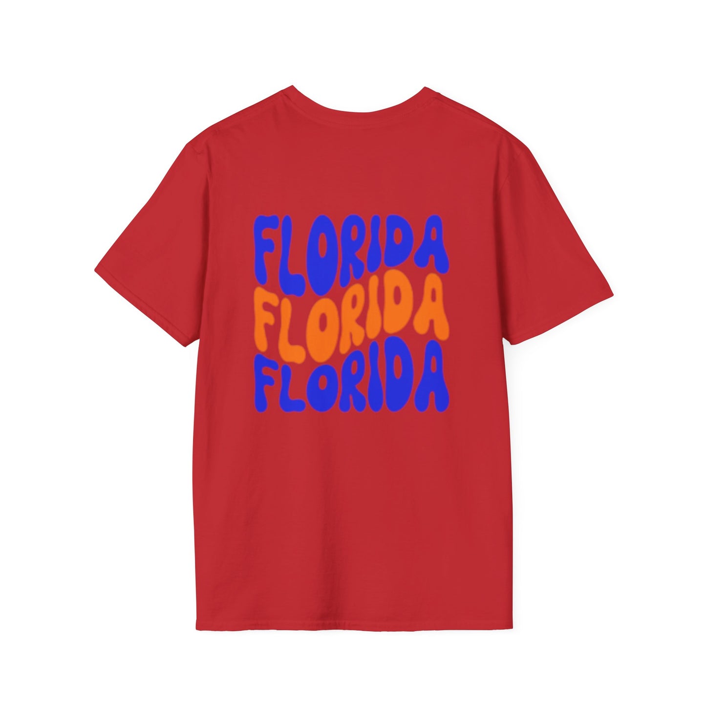 Florida Retro Wave T-Shirt — Colorful Repeat Logo Tee