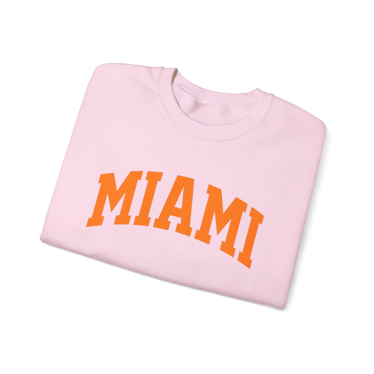 Miami Crewneck Sweatshirt — Classic Orange Collegiate Pullover