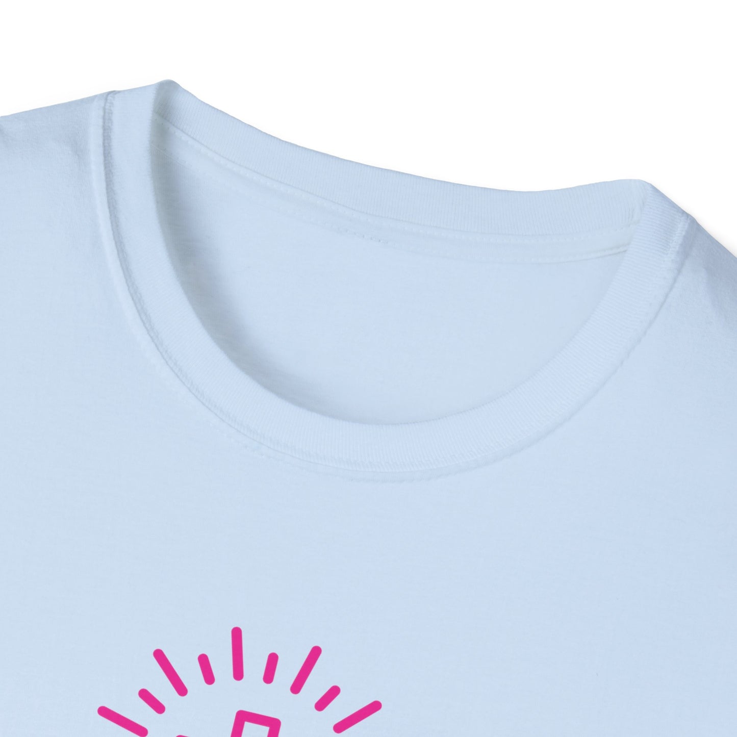 Christian Cross T-Shirt — Pink Radiant Faith Tee