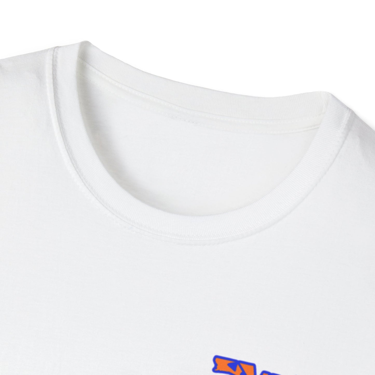 Florida State Outline T-Shirt — Orange & Blue 'Florida' Graphic Tee