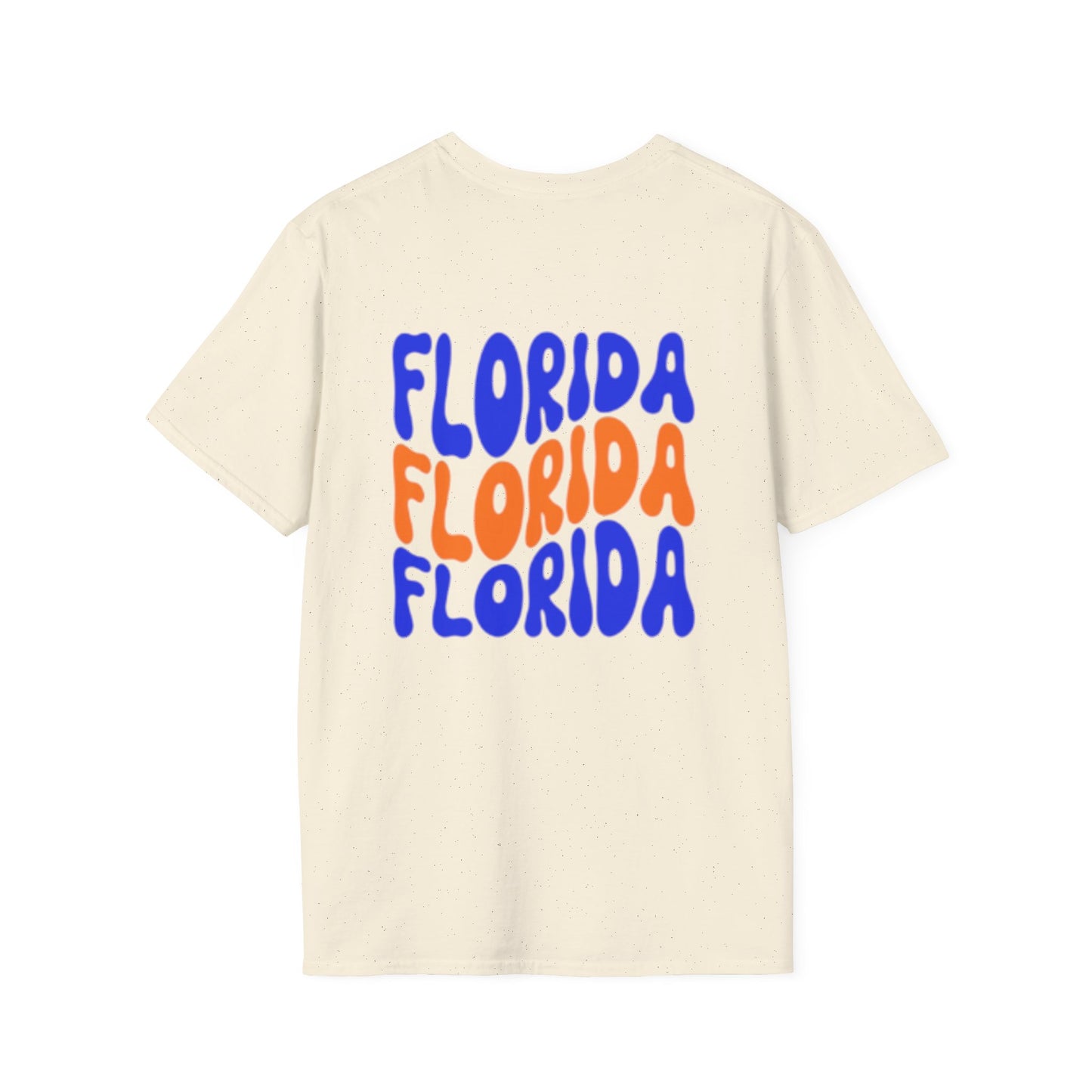 Florida Retro Wave T-Shirt — Colorful Repeat Logo Tee