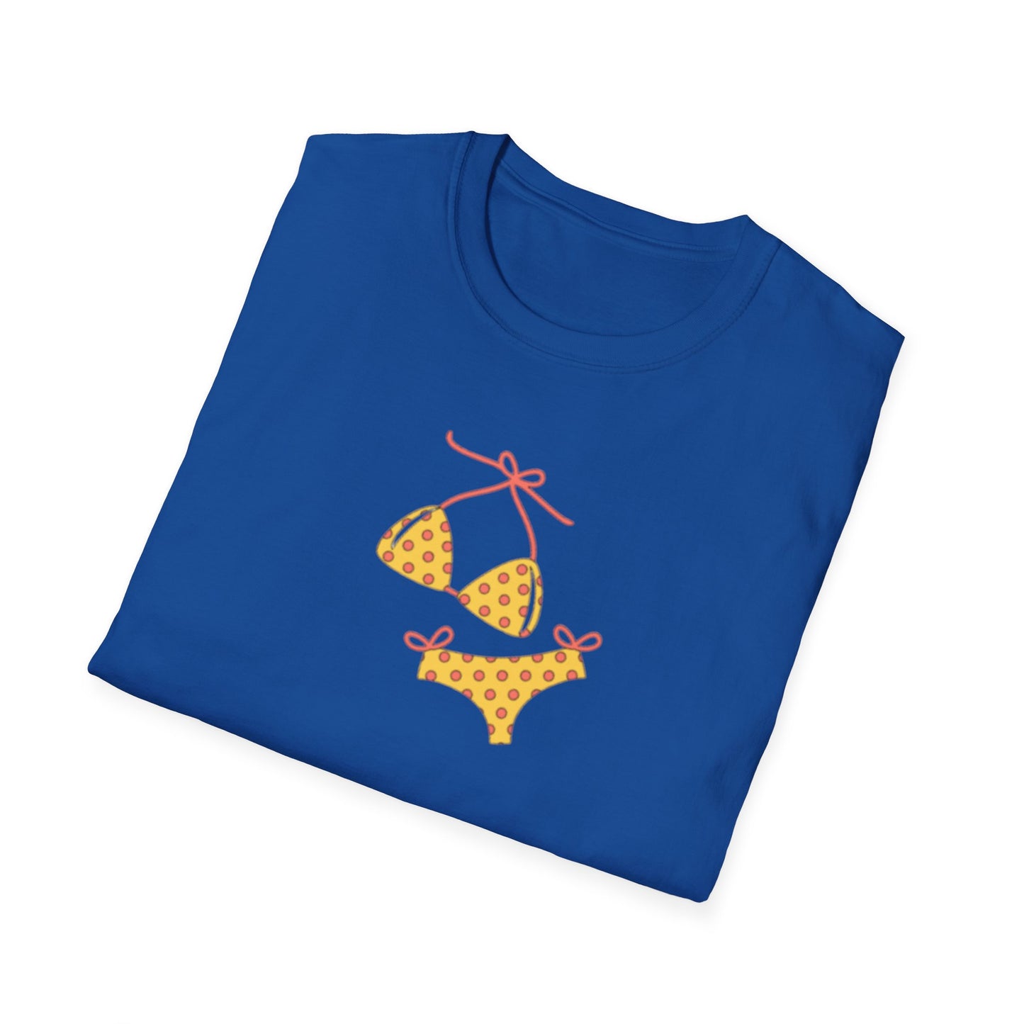 Yellow Polka Dot Bikini T-Shirt — Cute Summer Beach Tee