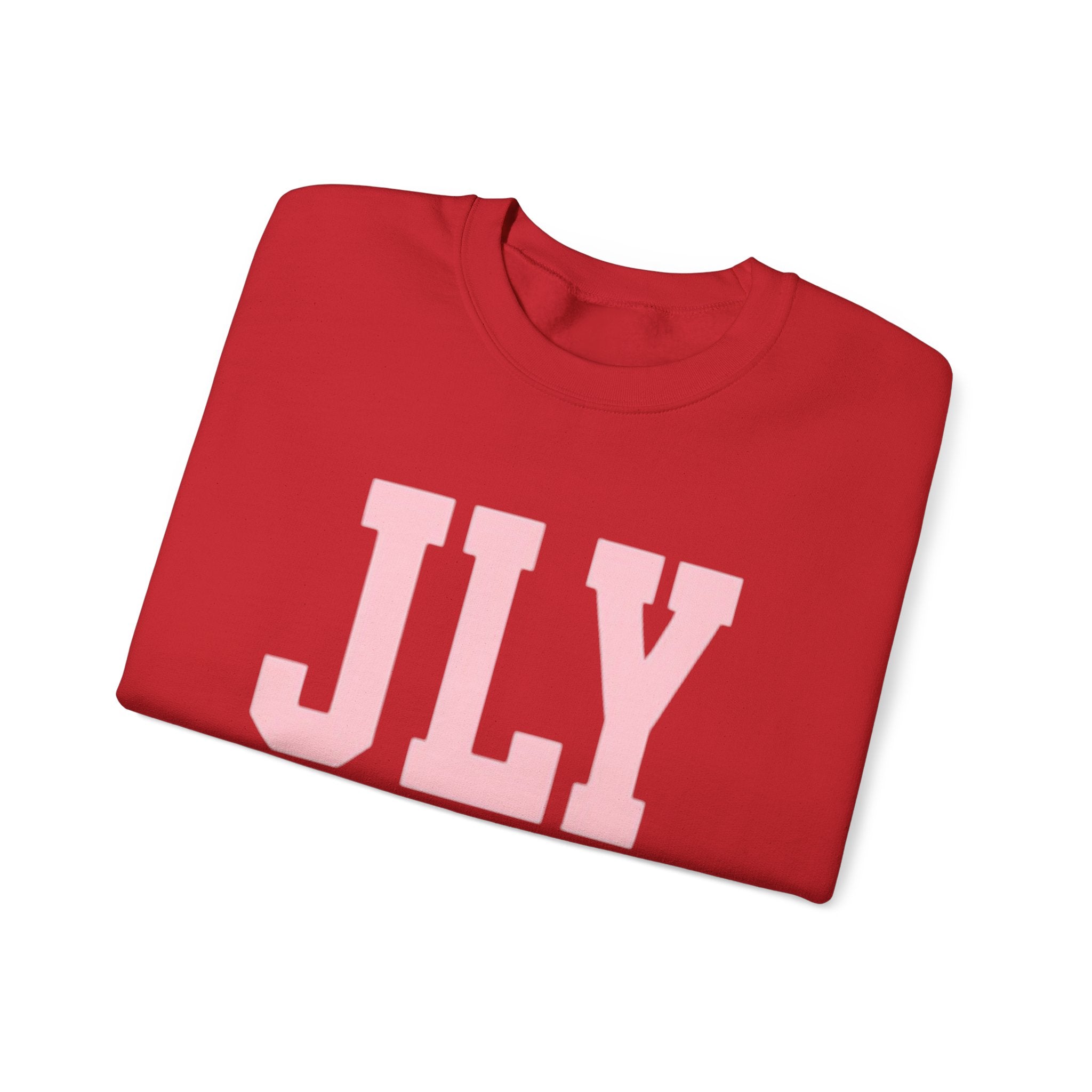 JLY Pink Lettering Crewneck Sweatshirt – Made Gracefully Co
