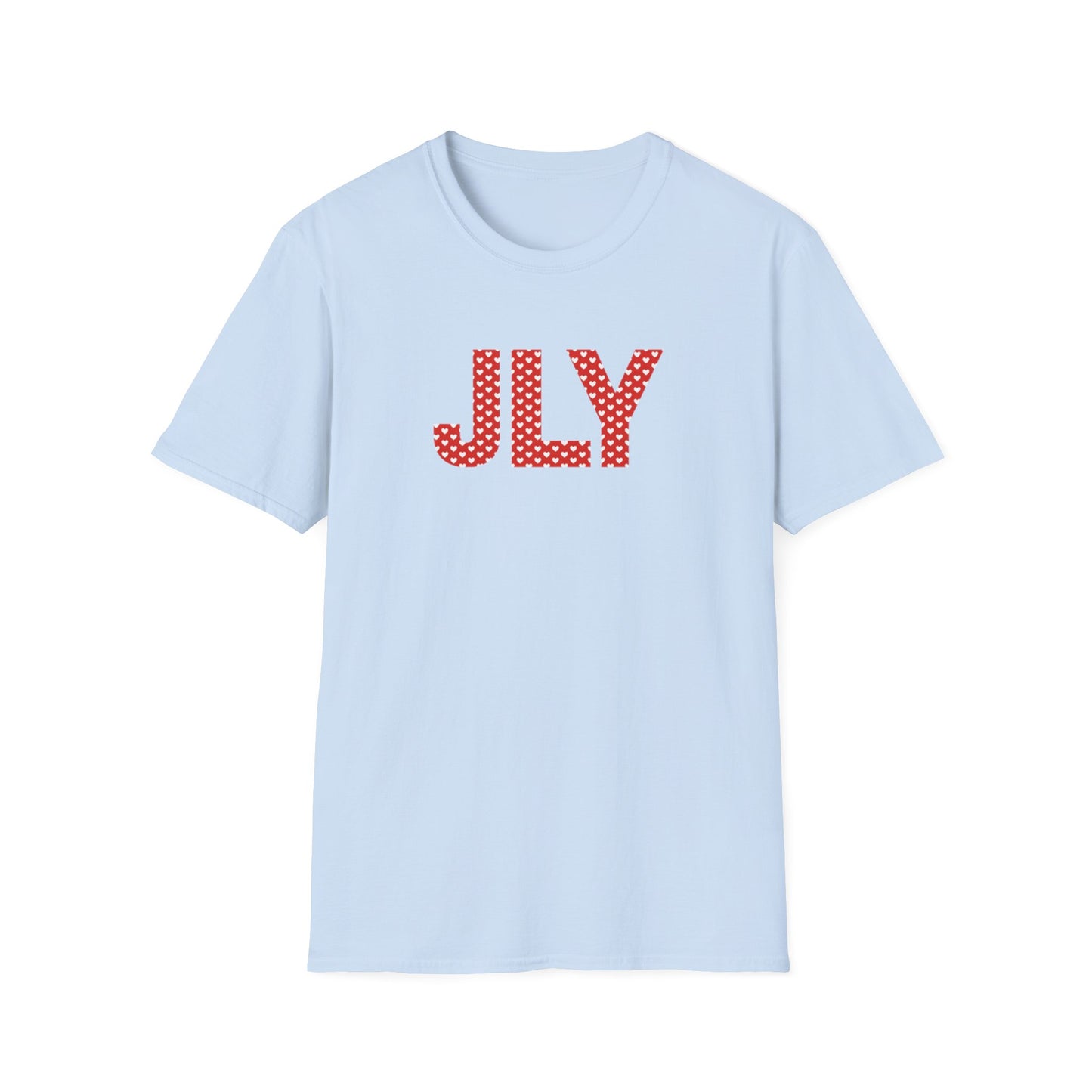 JLY Polka Dot Tee — Red Monogram Graphic T-Shirt