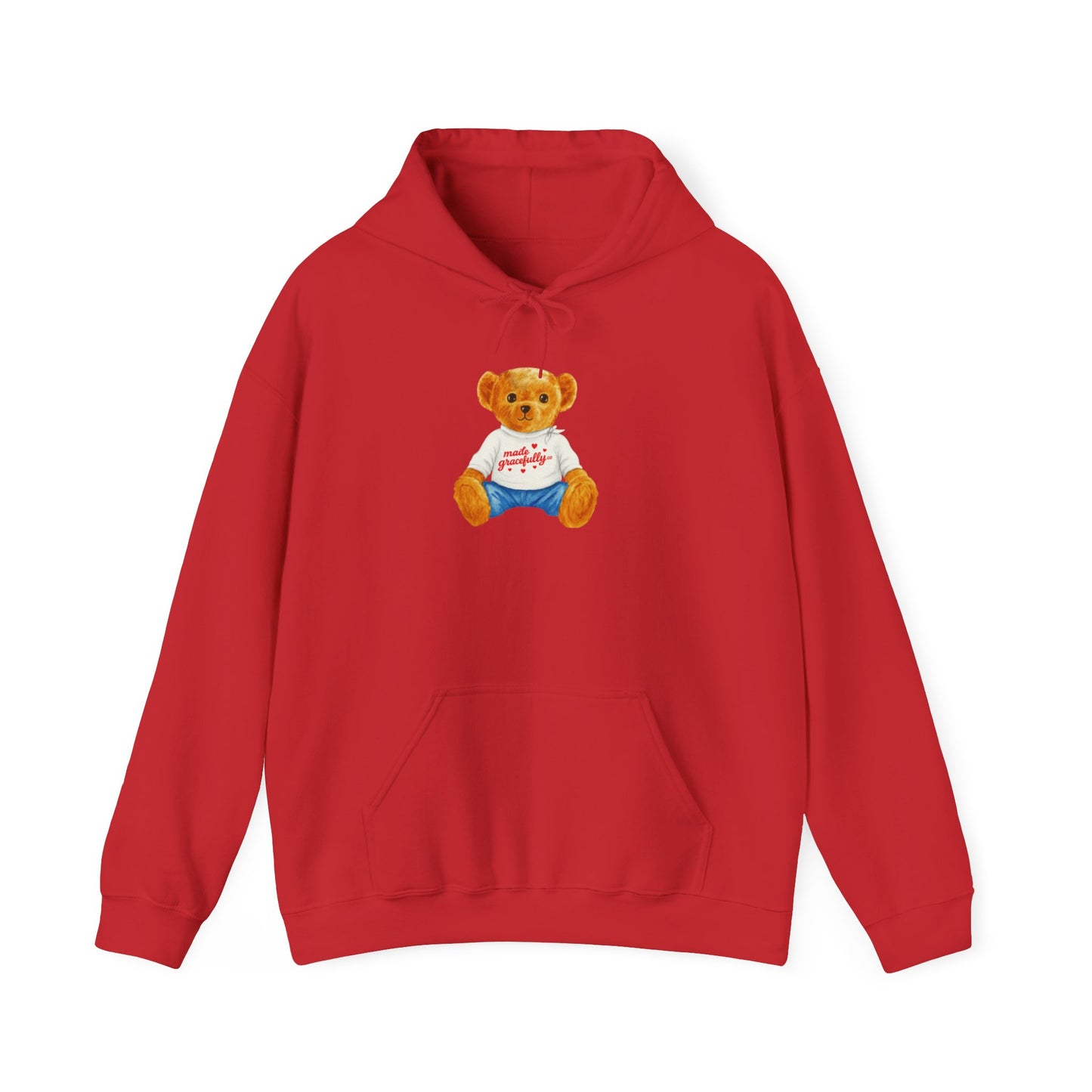 Made Gracefully Co. Teddy Bear Graphic Hoodie — Cute Vintage Bear Shirt