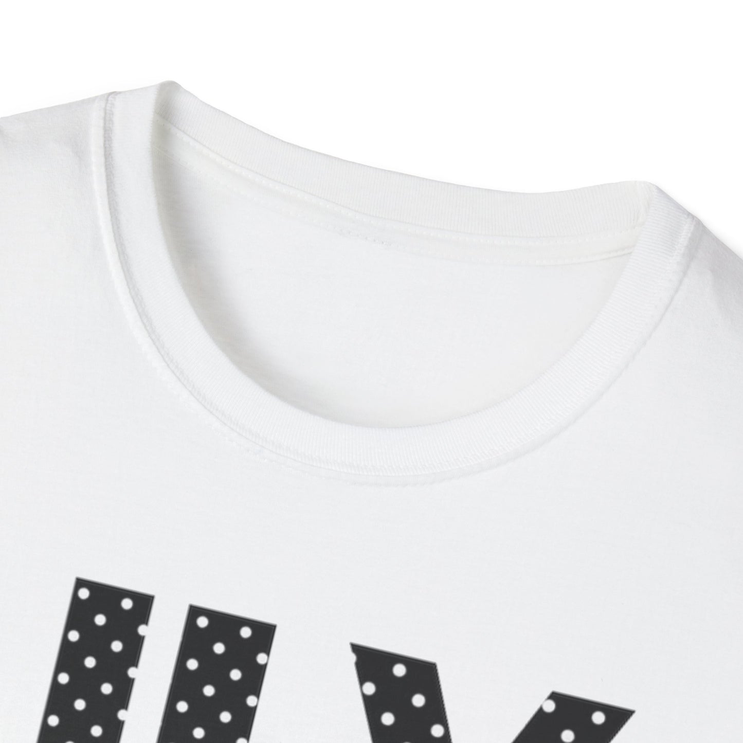 JLY Monogram T‑Shirt — Black Polka Dot