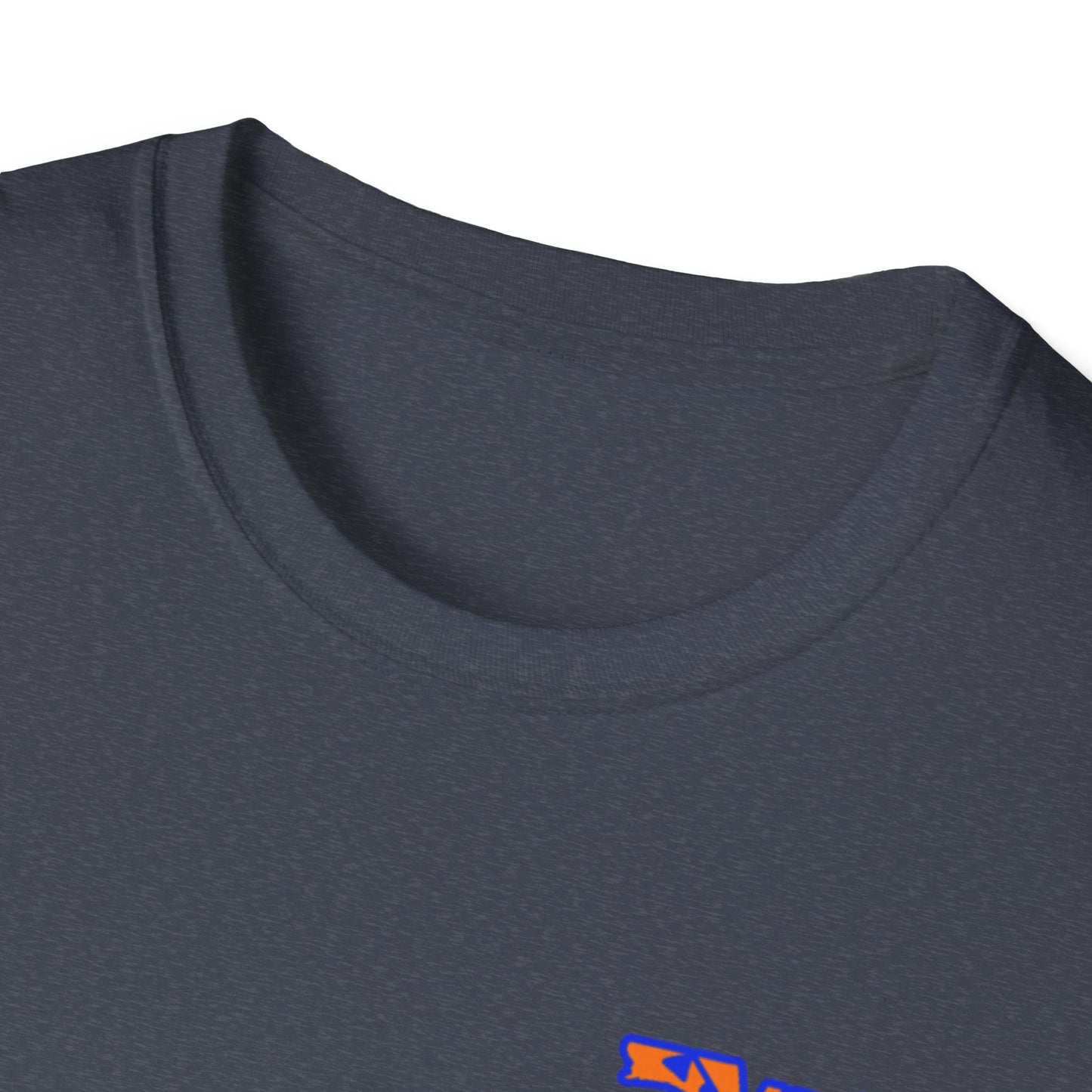 Florida State Outline T-Shirt — Orange & Blue 'Florida' Graphic Tee