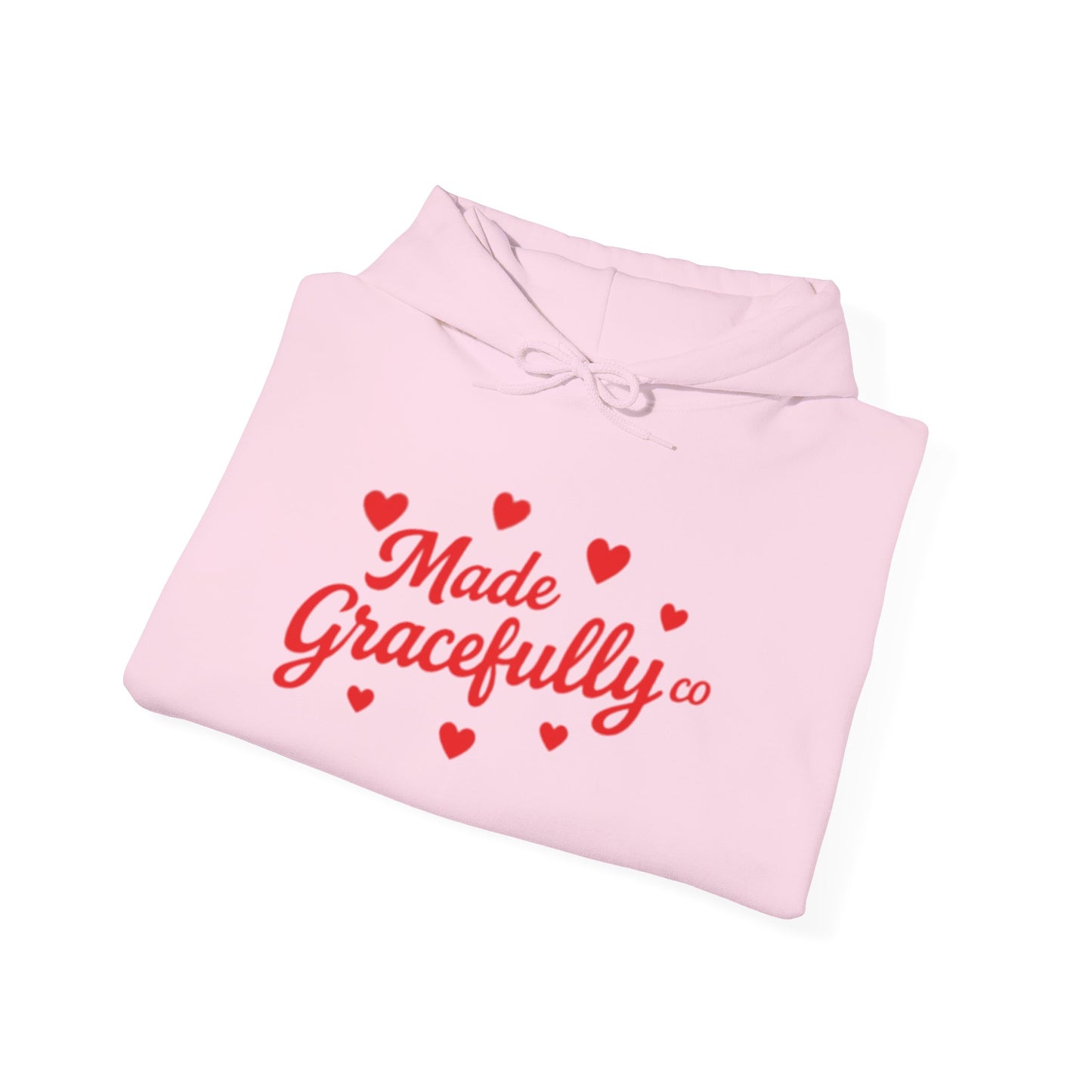 Made Gracefully Co — Feminine Heart Script Graphic Hoodie
