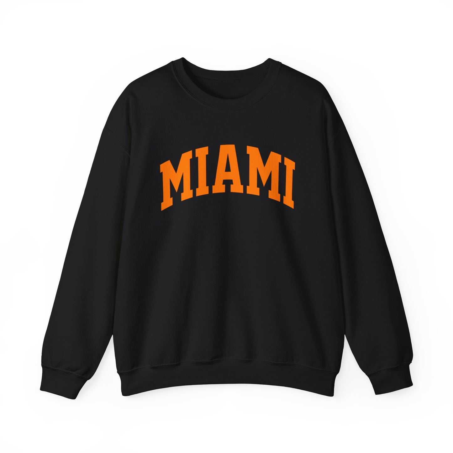 Miami Crewneck Sweatshirt — Classic Orange Collegiate Pullover