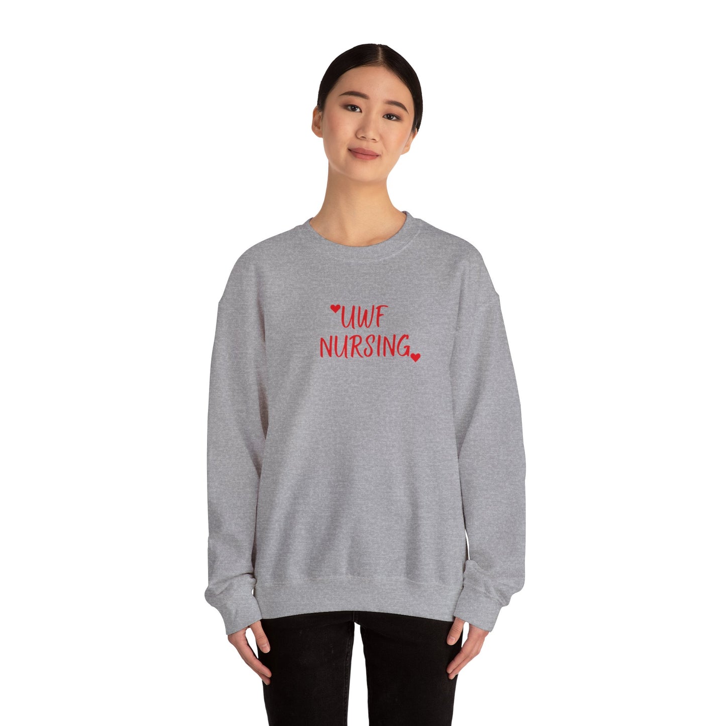 UWF Nursing T-Shirt — Cute Red Heart Nursing Tee for University of West Florida Students & Nurses
