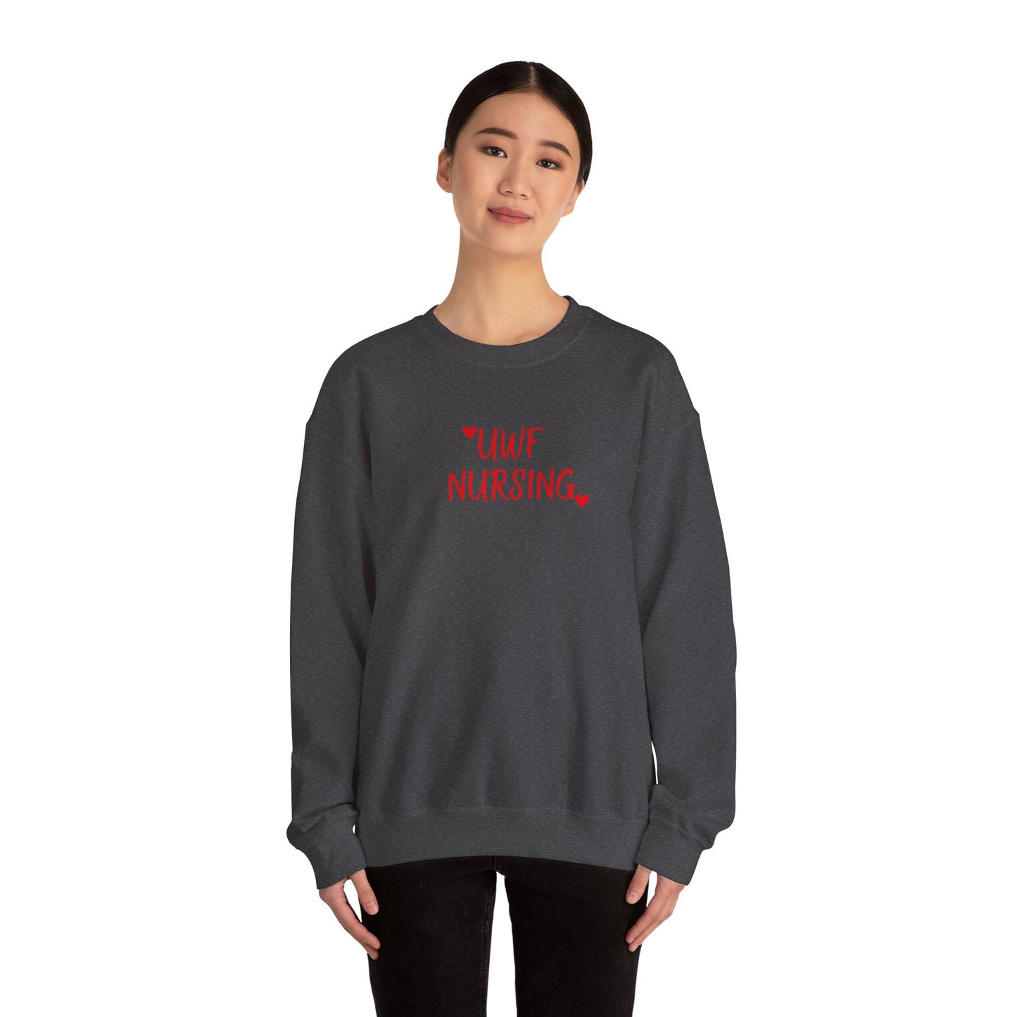 UWF Nursing T-Shirt — Cute Red Heart Nursing Tee for University of West Florida Students & Nurses