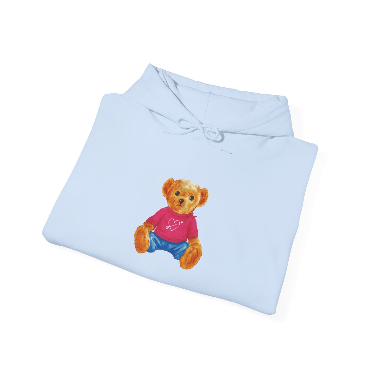 Teddy Bear Graphic Hoodie - Cute Retro Plush Bear Shirt