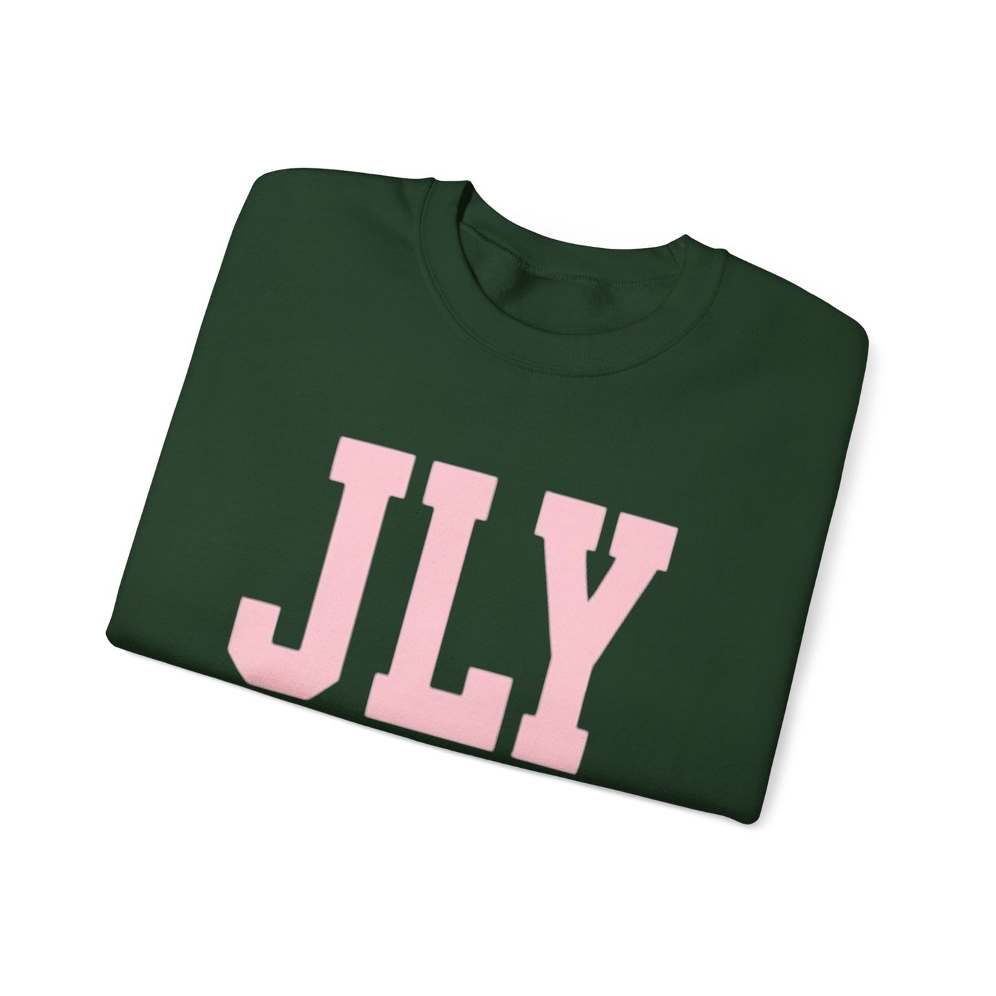 JLY Pink Lettering Crewneck Sweatshirt