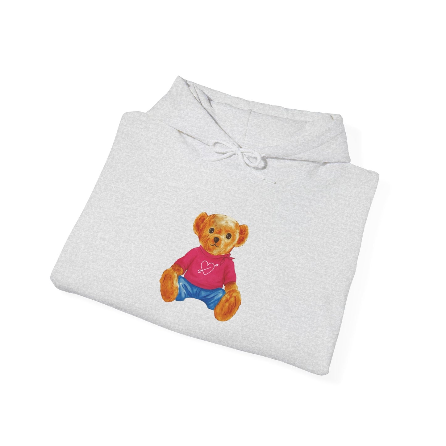 Teddy Bear Graphic Hoodie - Cute Retro Plush Bear Shirt