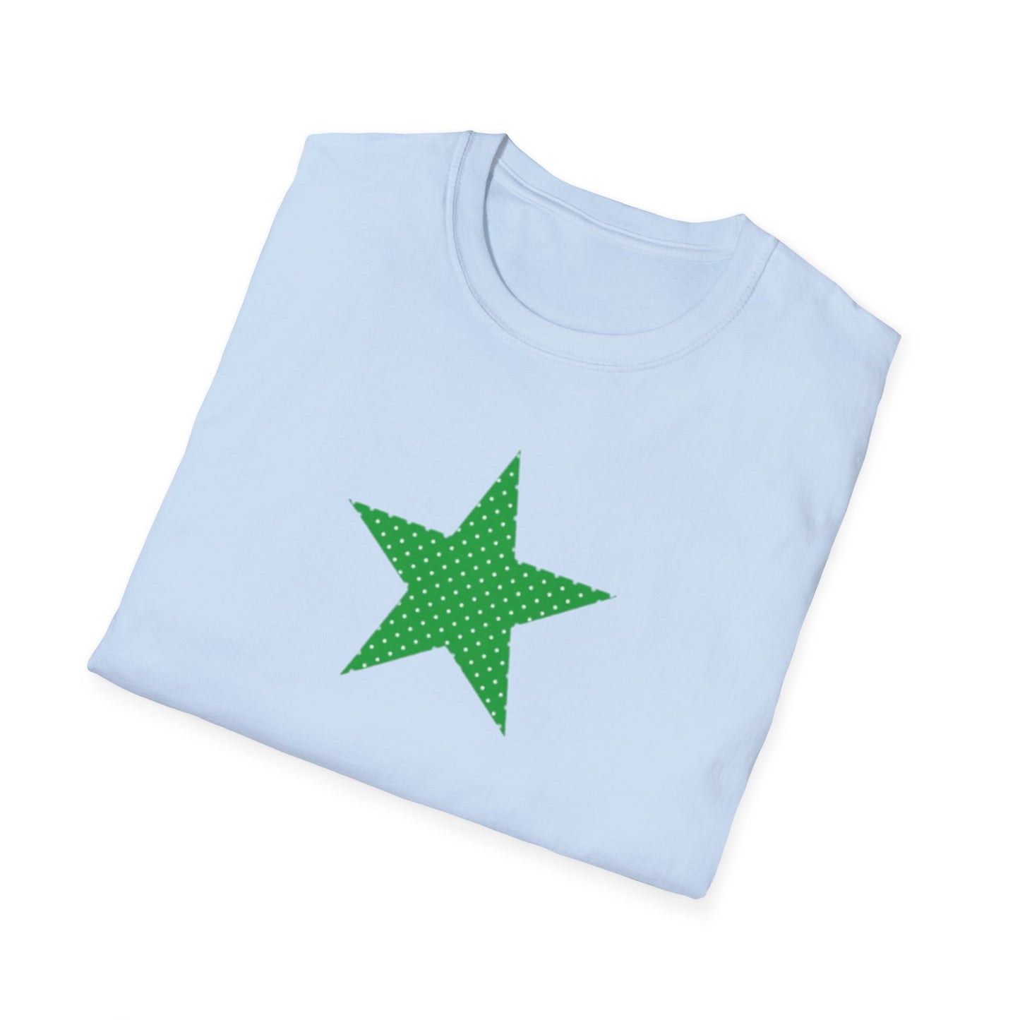 Green Star T-Shirt — Minimal Graphic Tee for Casual Wear & Holiday Flair