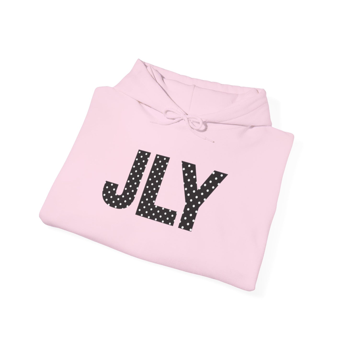 JLY Polka Dot Initials Hoodie — Personalized Monogram Pullover