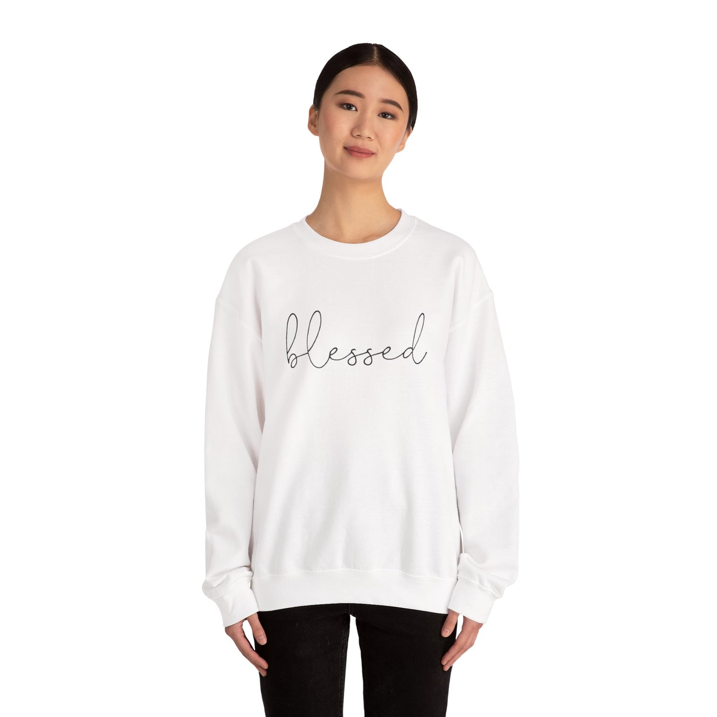 Blessed Script Crewneck Sweatshirt