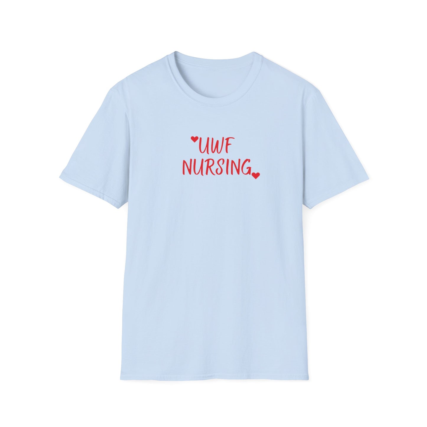 UWF Nursing T-Shirt — Cute Red Heart Nursing Tee for University of West Florida Students & Nurses