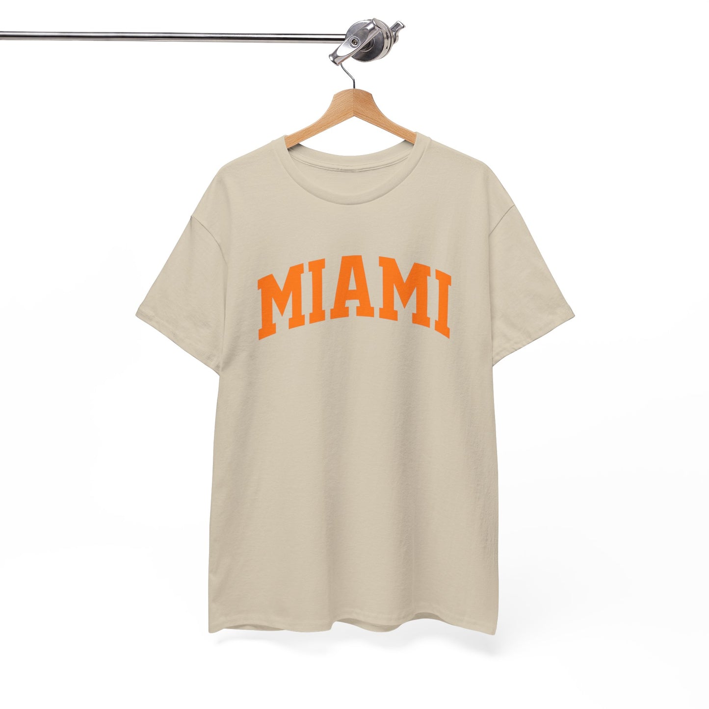 Miami Arch Tee — Retro Orange City Graphic T-Shirt