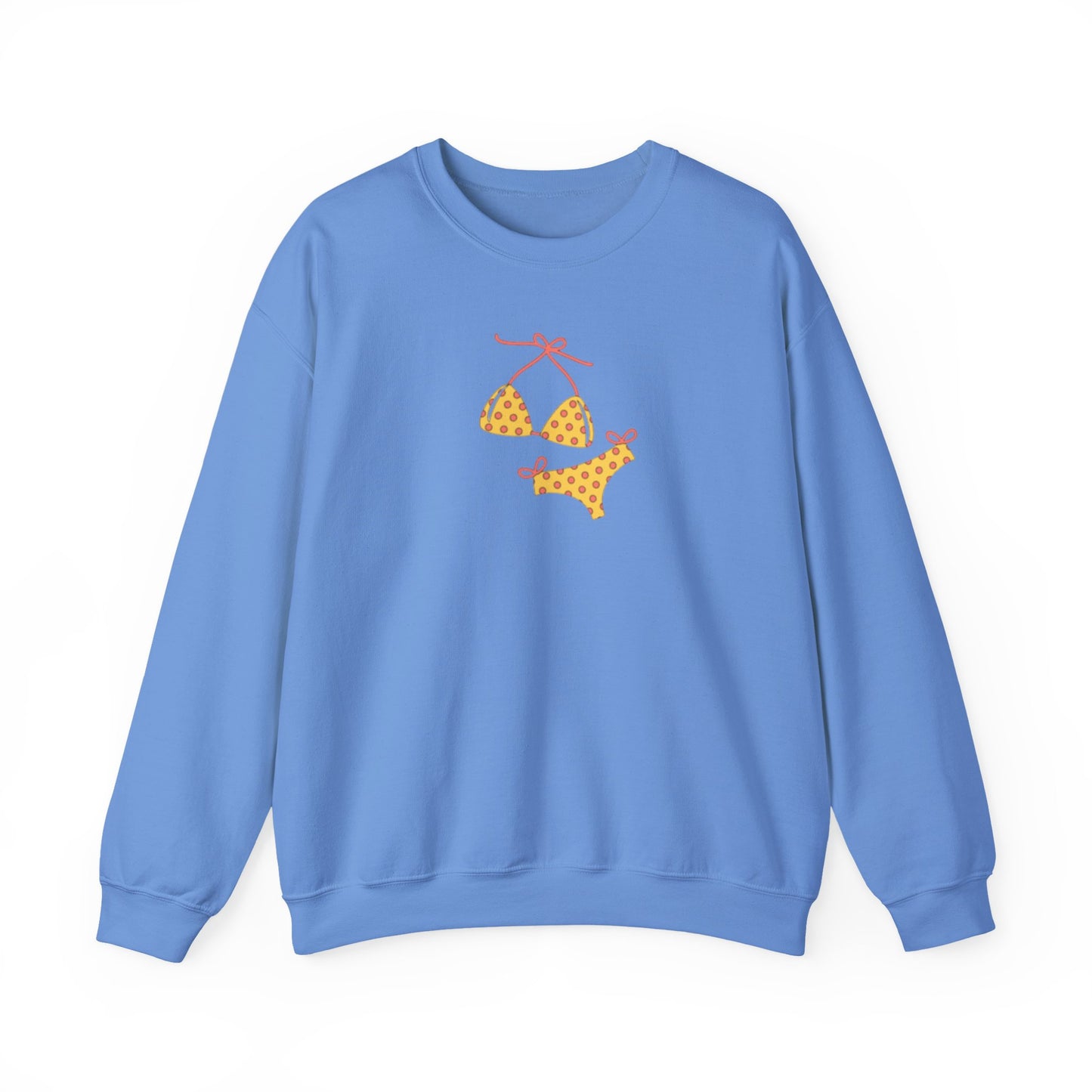 Yellow Polka Dot Bikini Crew neck — Cute Summer Beach Tee