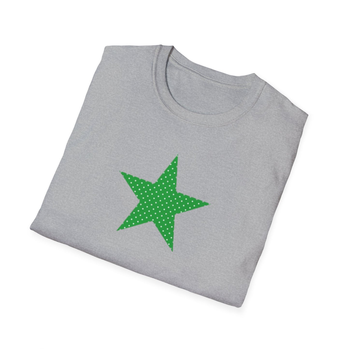 Green Star T-Shirt — Minimal Graphic Tee for Casual Wear & Holiday Flair