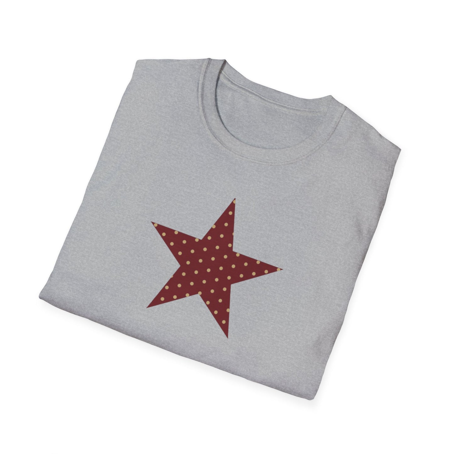 Garnet and Gold Polka Dot Star T-Shirt