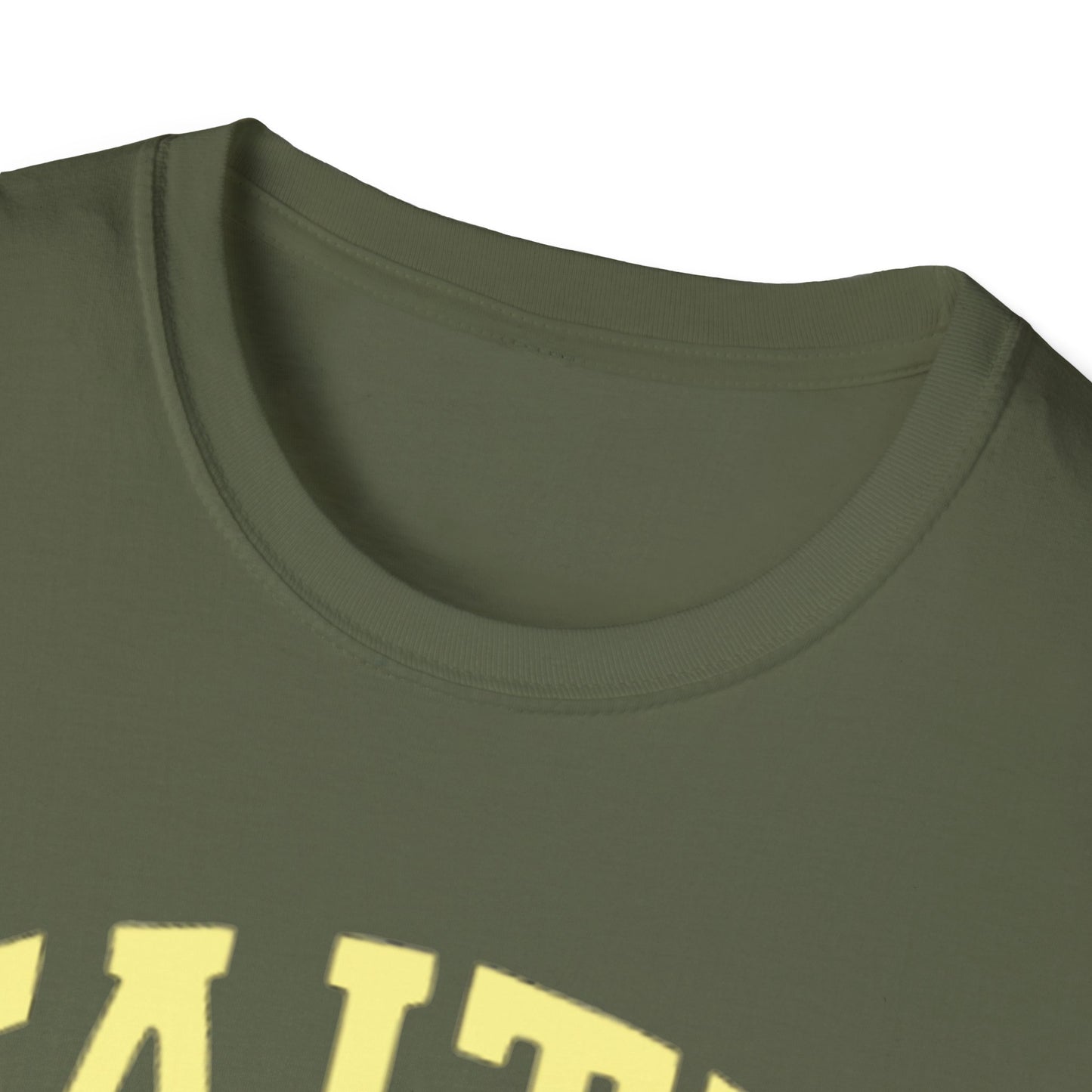 Faith Graphic T-Shirt — Yellow Lettering with Star