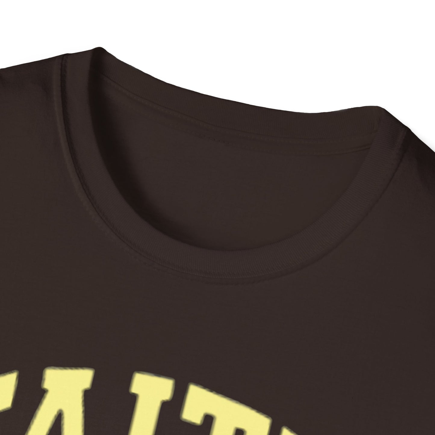 Faith Graphic T-Shirt — Yellow Lettering with Star