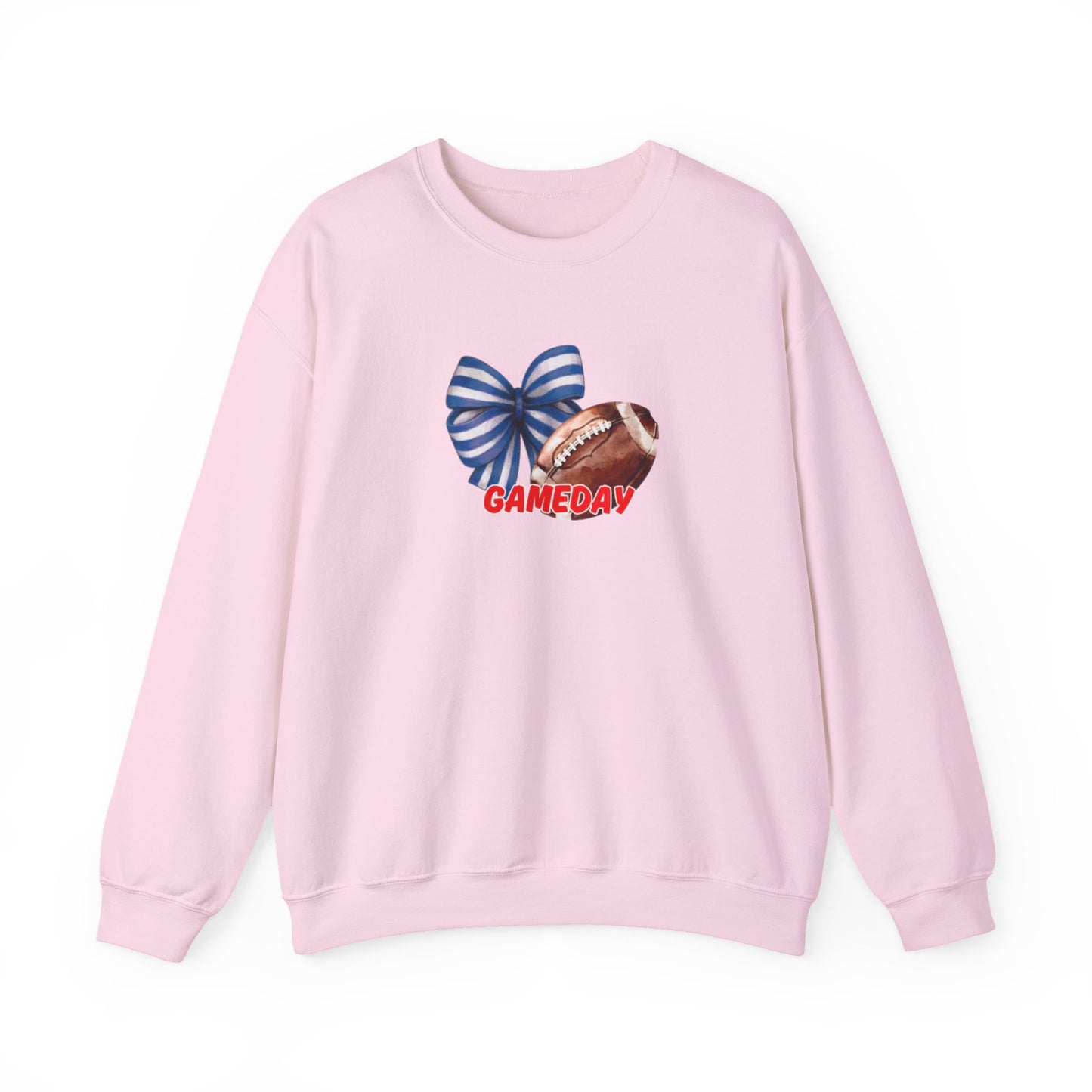Gameday Football Bow Crewneck Sweatshirt