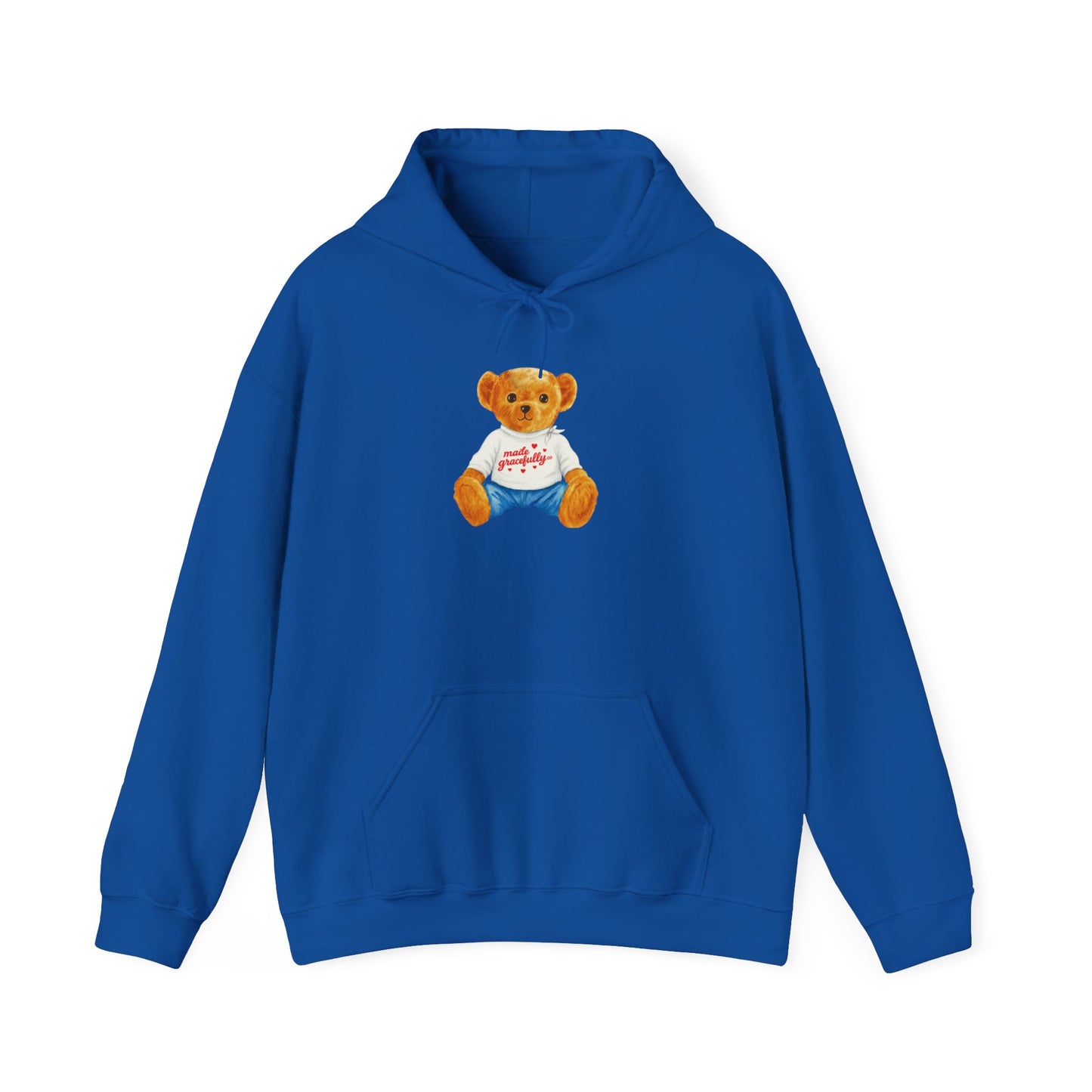 Made Gracefully Co. Teddy Bear Graphic Hoodie — Cute Vintage Bear Shirt
