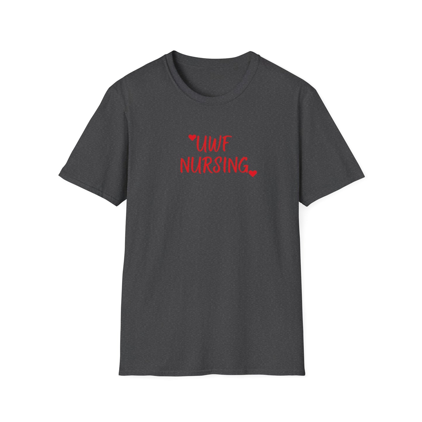 UWF Nursing T-Shirt — Cute Red Heart Nursing Tee for University of West Florida Students & Nurses
