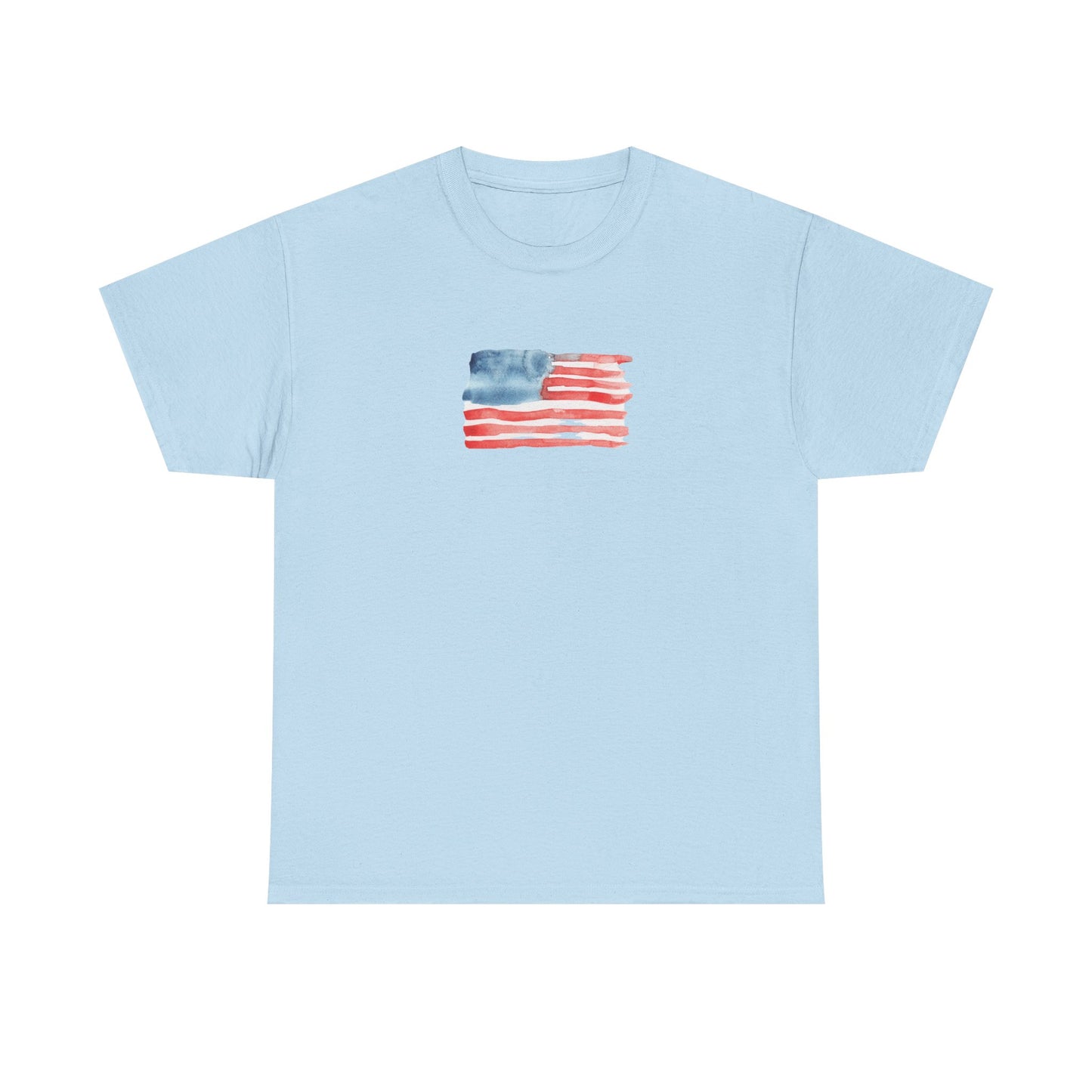 American Watercolor Flag T-Shirt