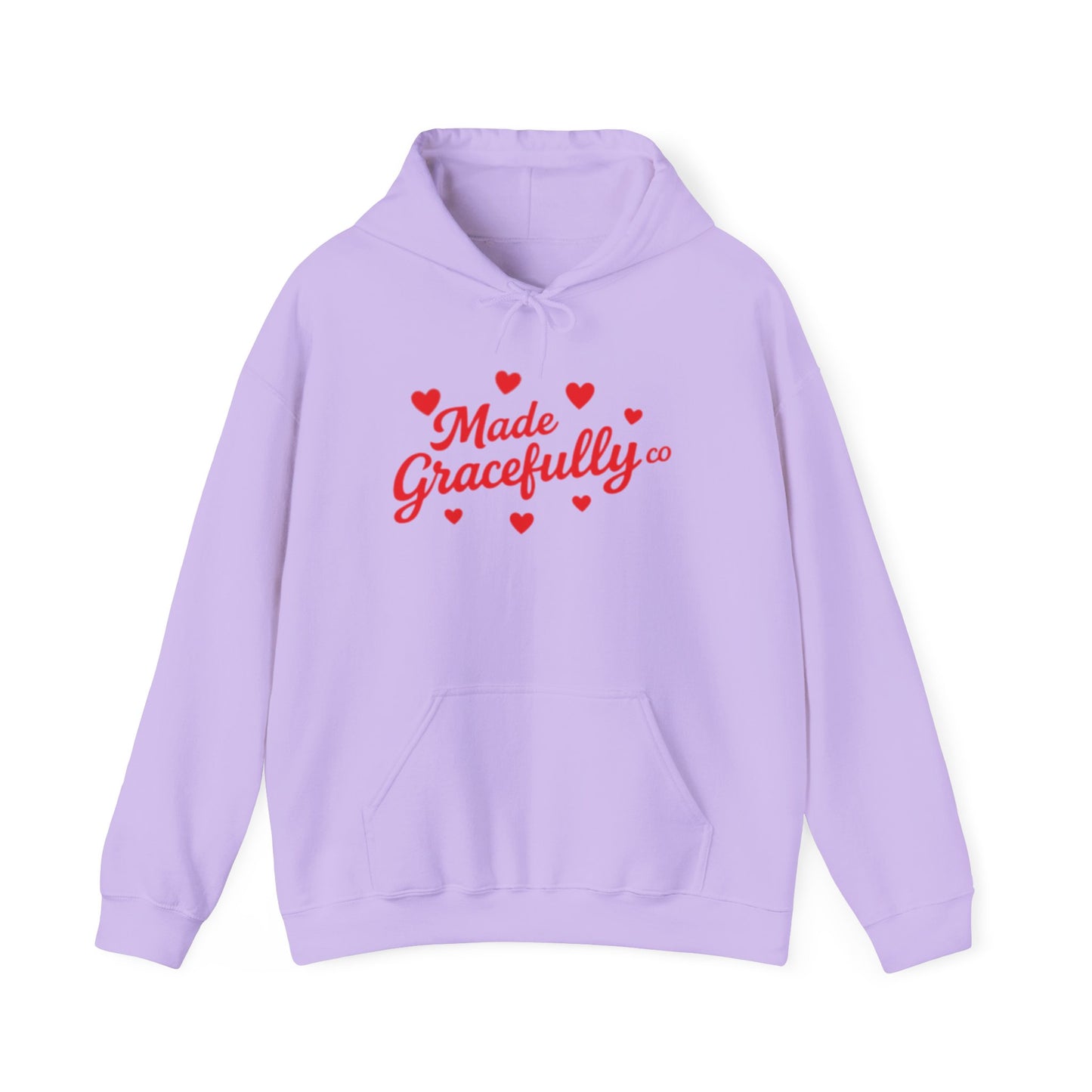 Made Gracefully Co — Feminine Heart Script Graphic Hoodie