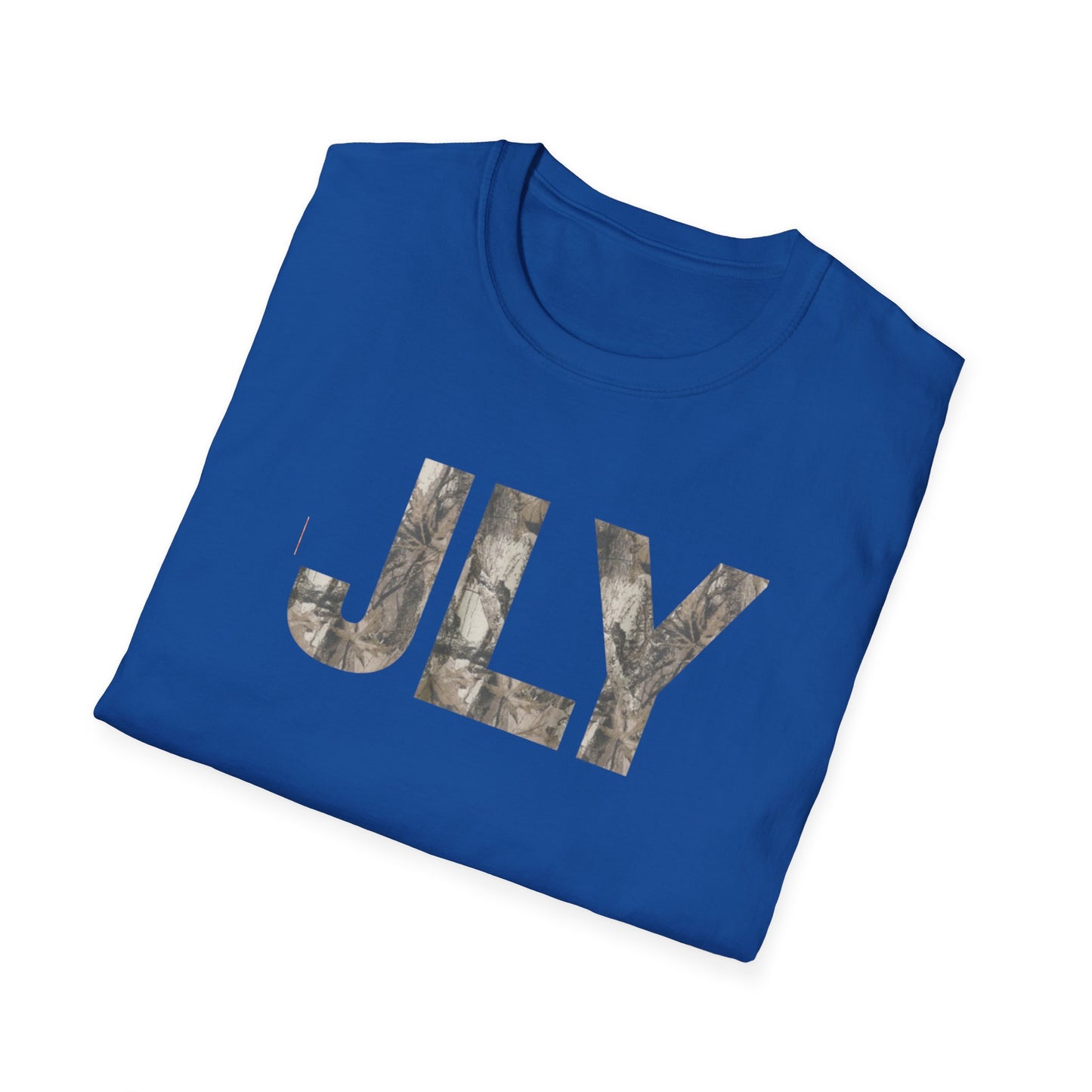 JLY Camouflage Initials T-Shirt — Camo Monogram Graphic Tee